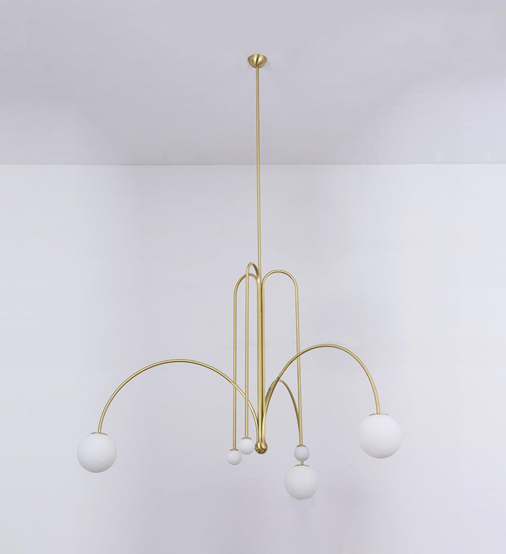 Lustra Chandelier Globe Modern-Neutral Decor