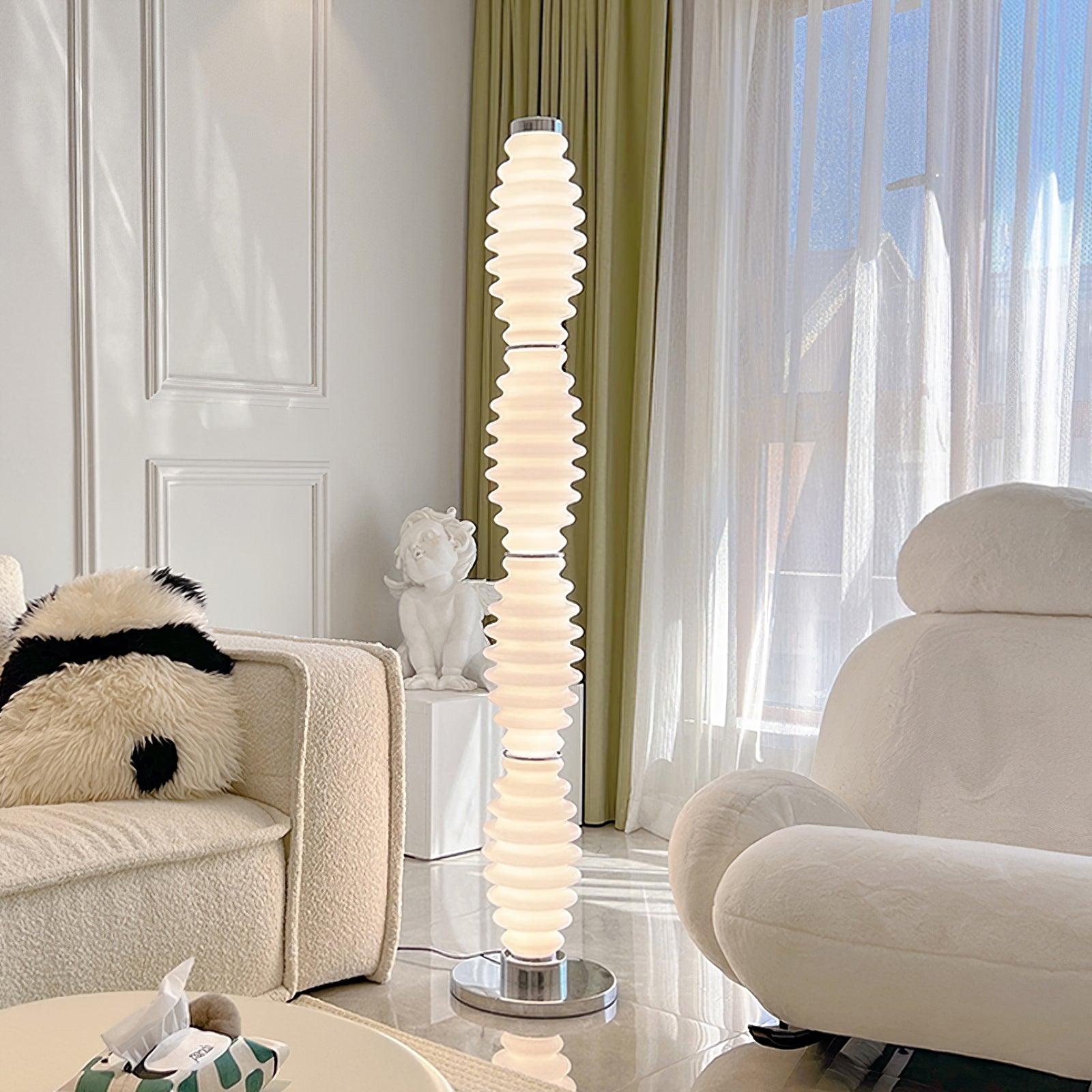 Taylor Glass Modern Floor Lamp-Neutral Decor