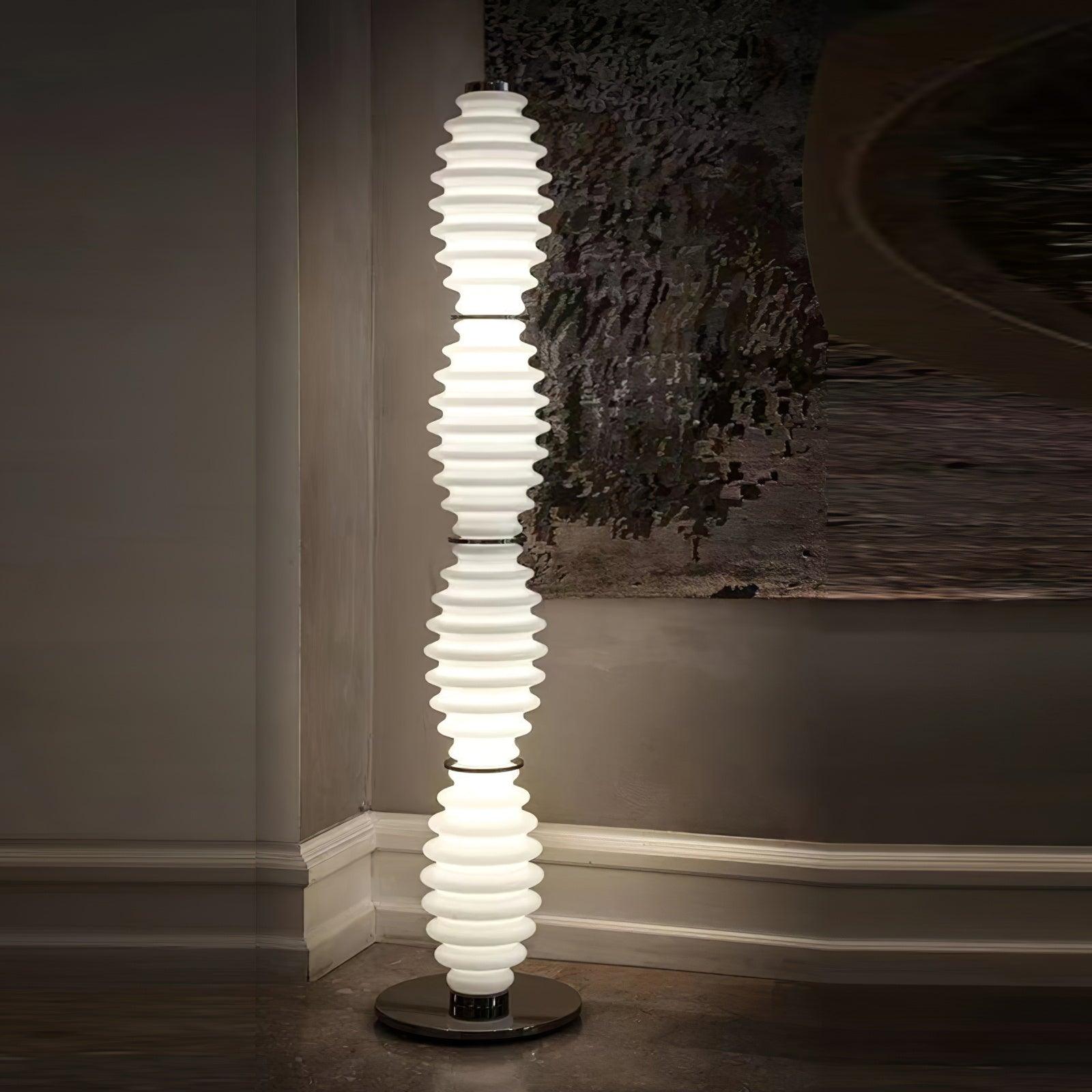 Taylor Glass Modern Floor Lamp-Neutral Decor
