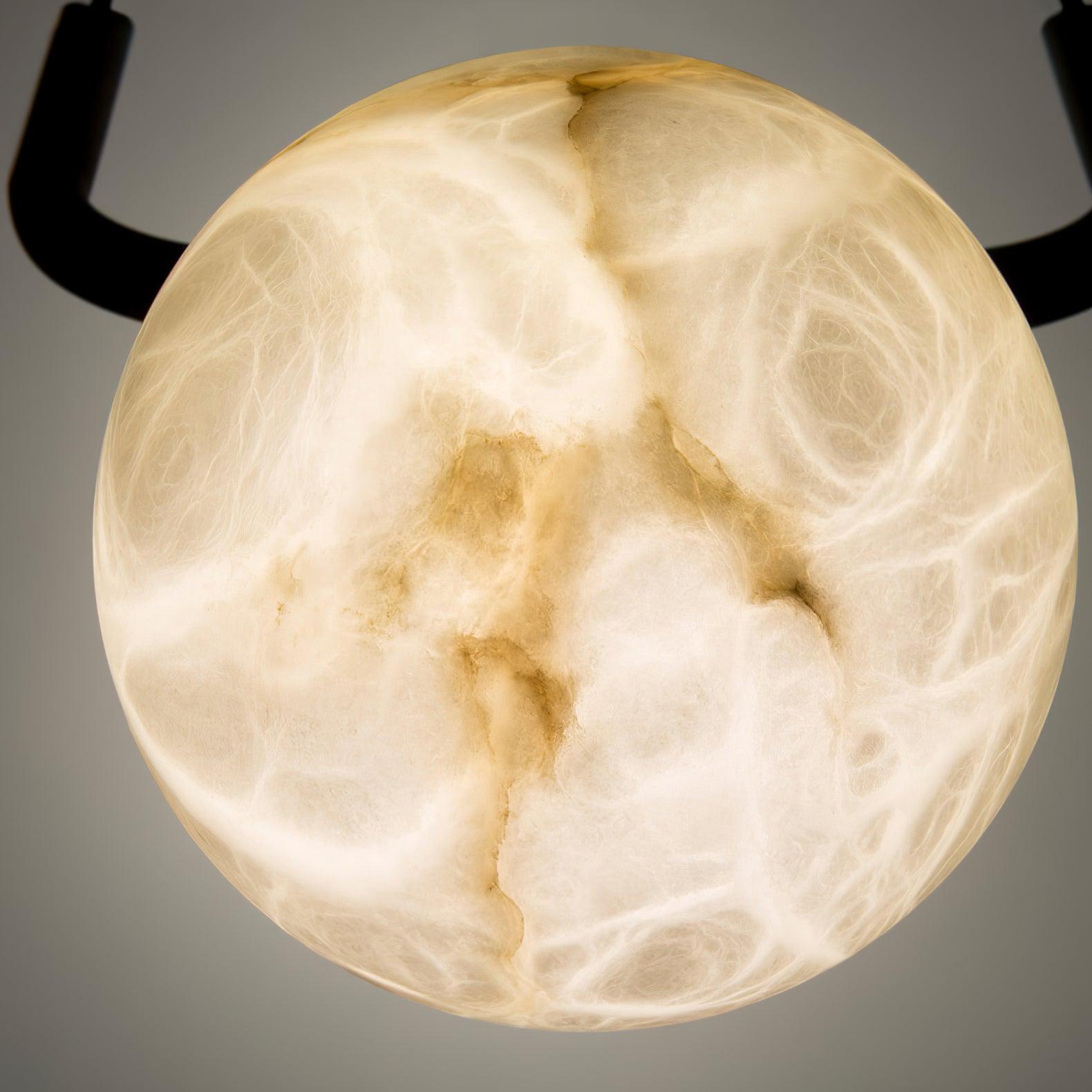 Ulrinus Arch Alabaster Table Lamp-Neutral Decor