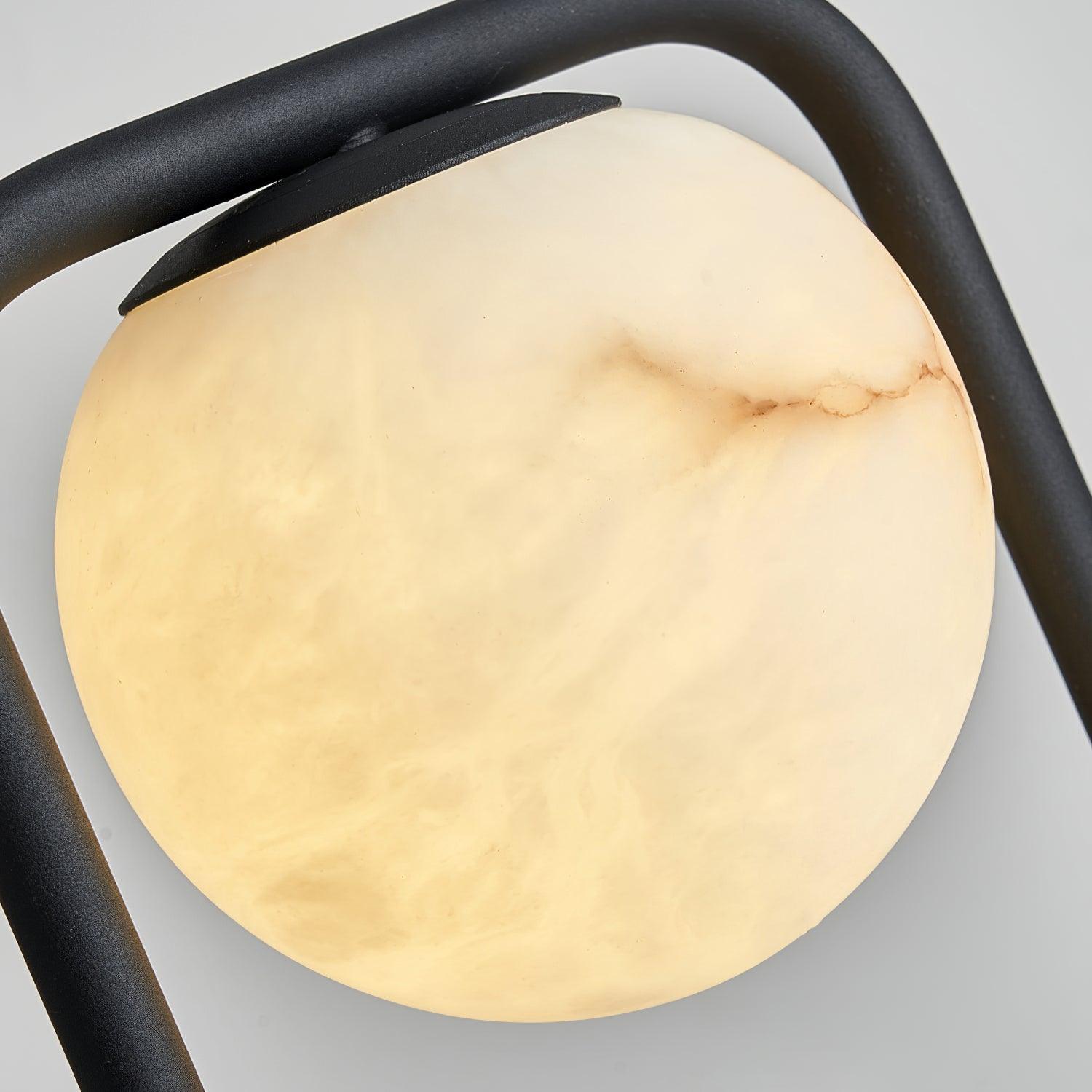 Ulrinus Arch Alabaster Table Lamp-Neutral Decor
