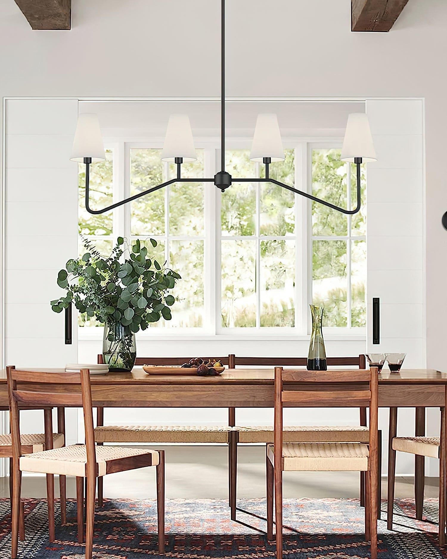 Lustra Chandelier Brass Curved Beige Linear-Neutral Decor