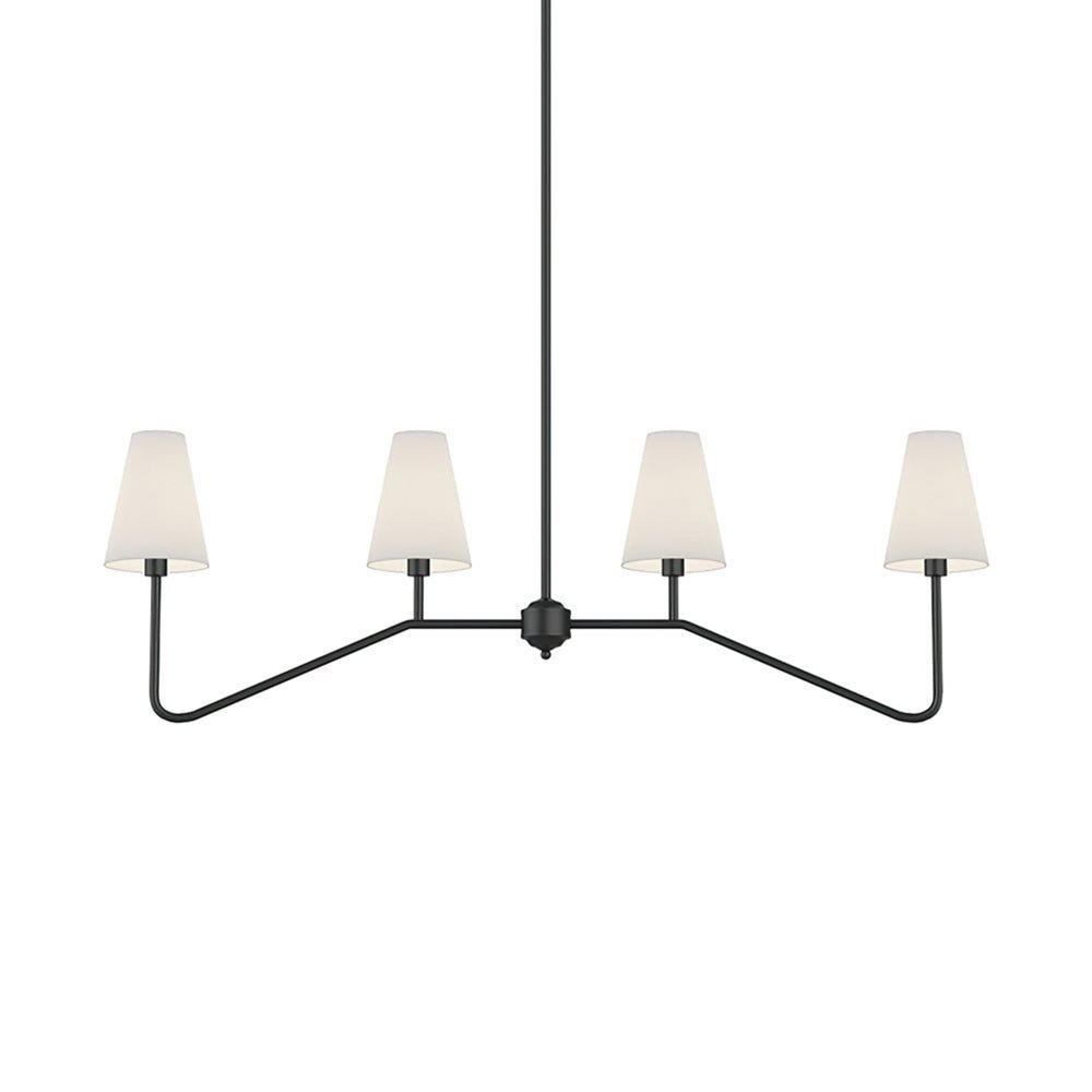 Lustra Chandelier Brass Curved Beige Linear-Neutral Decor