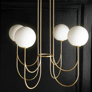 Mjolkuvyi Modern Minimalist Glass Metal Chandelier