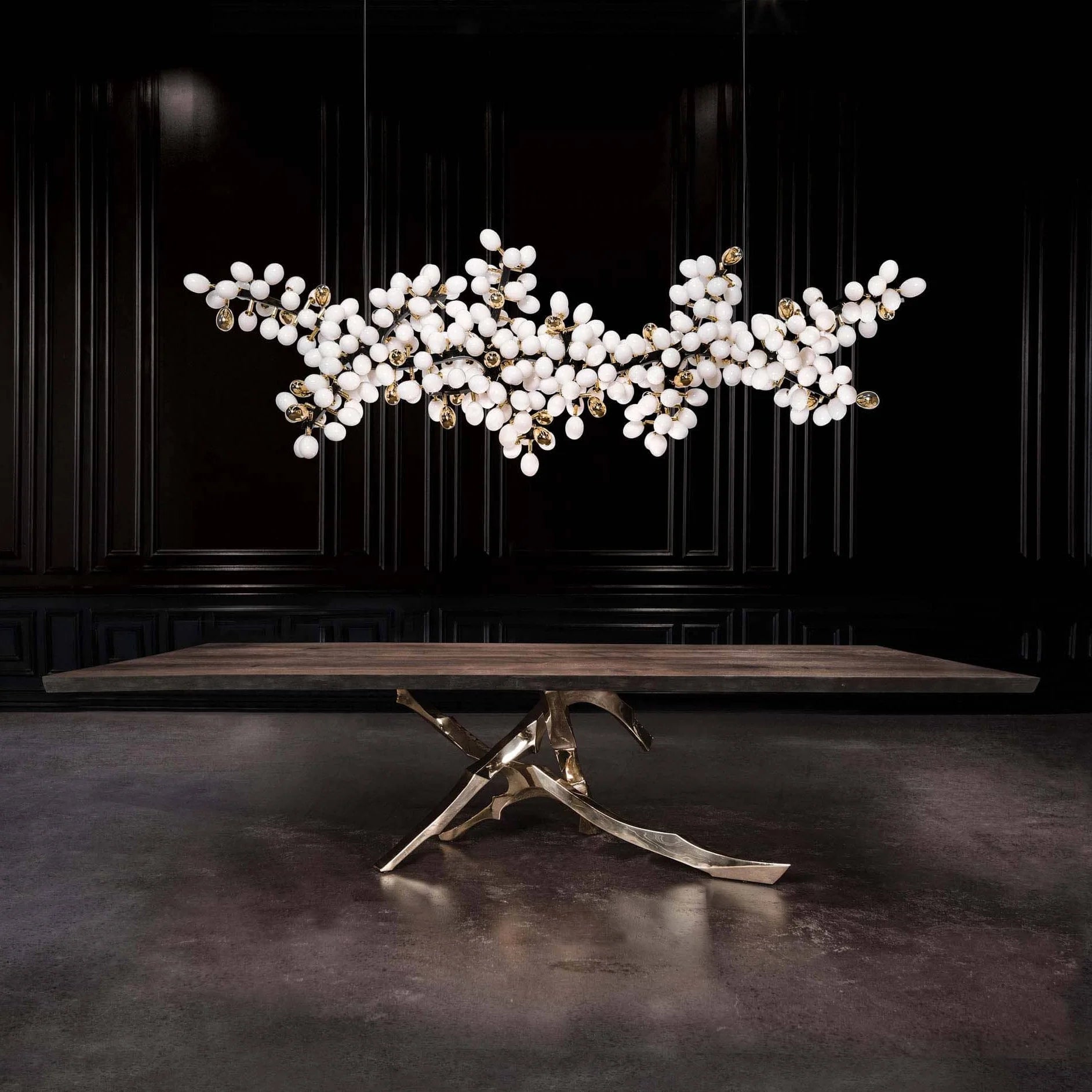 Aldo Elegant Droplet Glass Chandelier-Neutral Decor