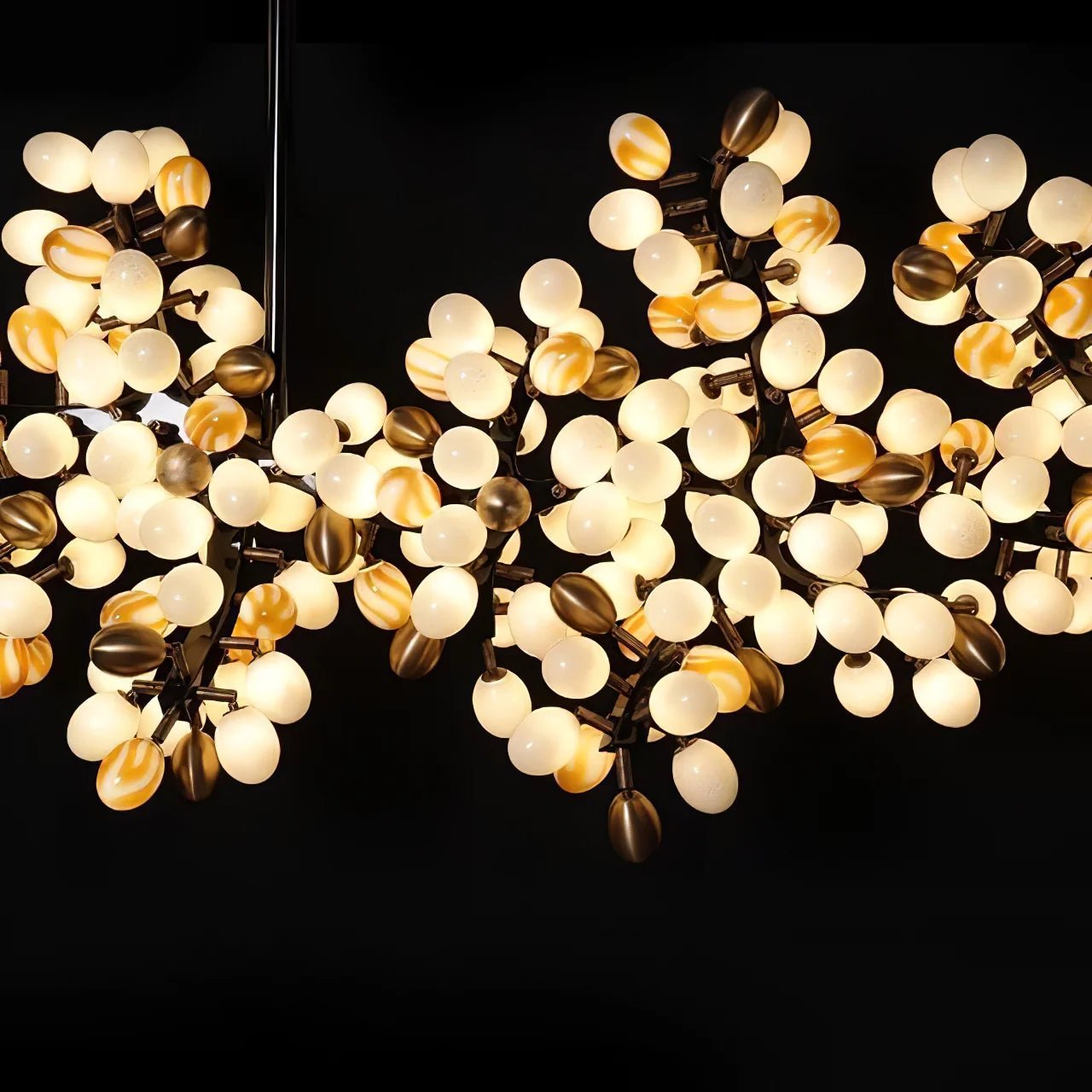 Aldo Elegant Droplet Glass Chandelier-Neutral Decor