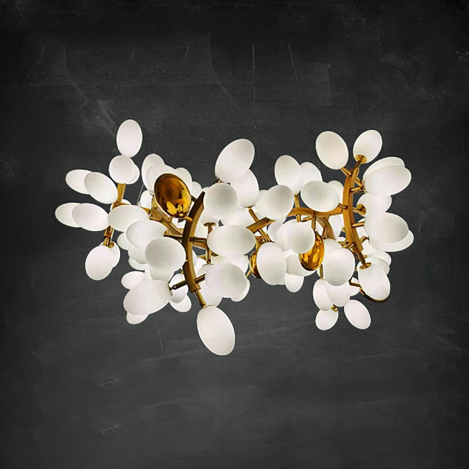 Aldo Elegant Droplet Glass Chandelier-Neutral Decor