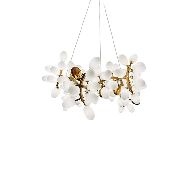 Aldo Elegant Droplet Glass Chandelier-Neutral Decor