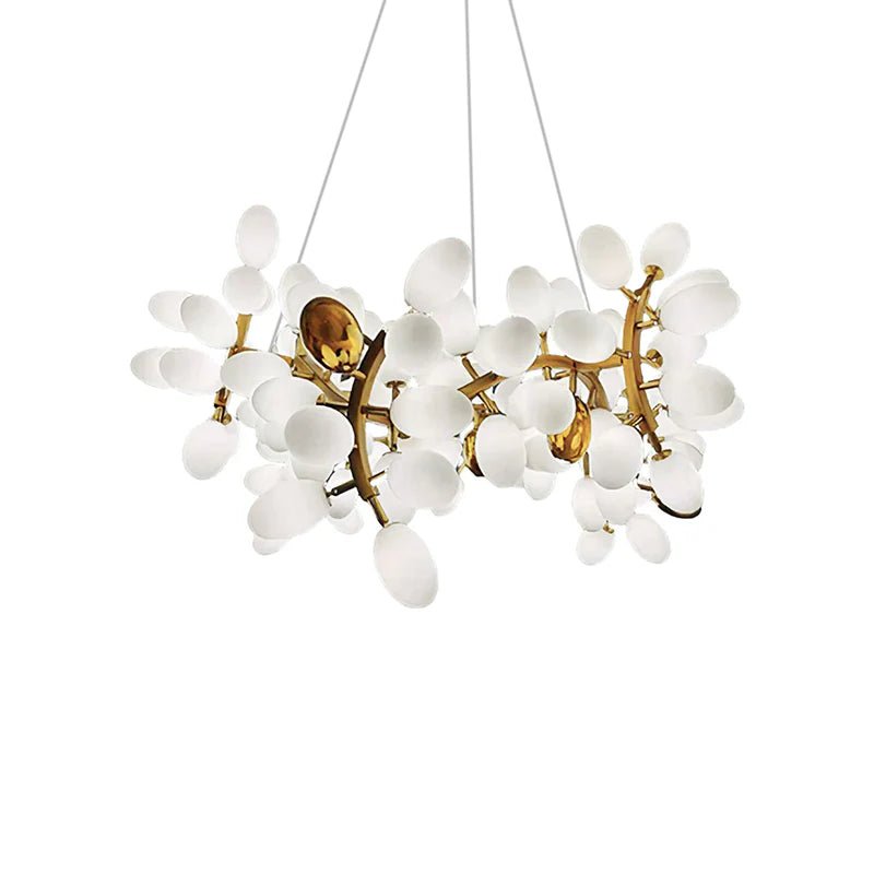 Aldo Elegant Droplet Glass Chandelier-Neutral Decor