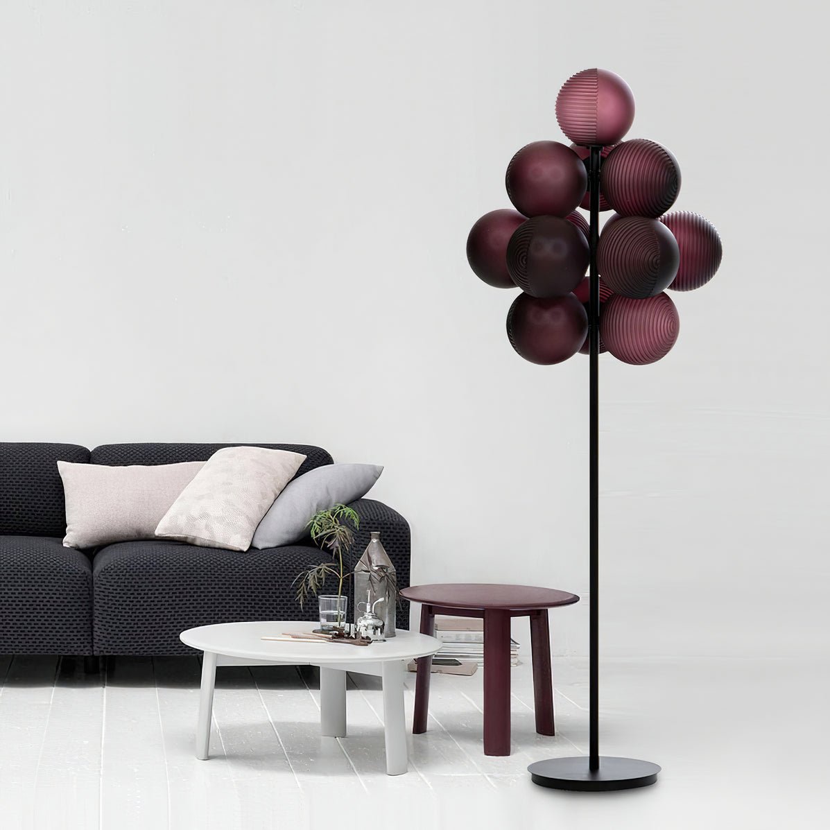 Nyrain Glass Artistic Floor Lamp-Neutral Decor