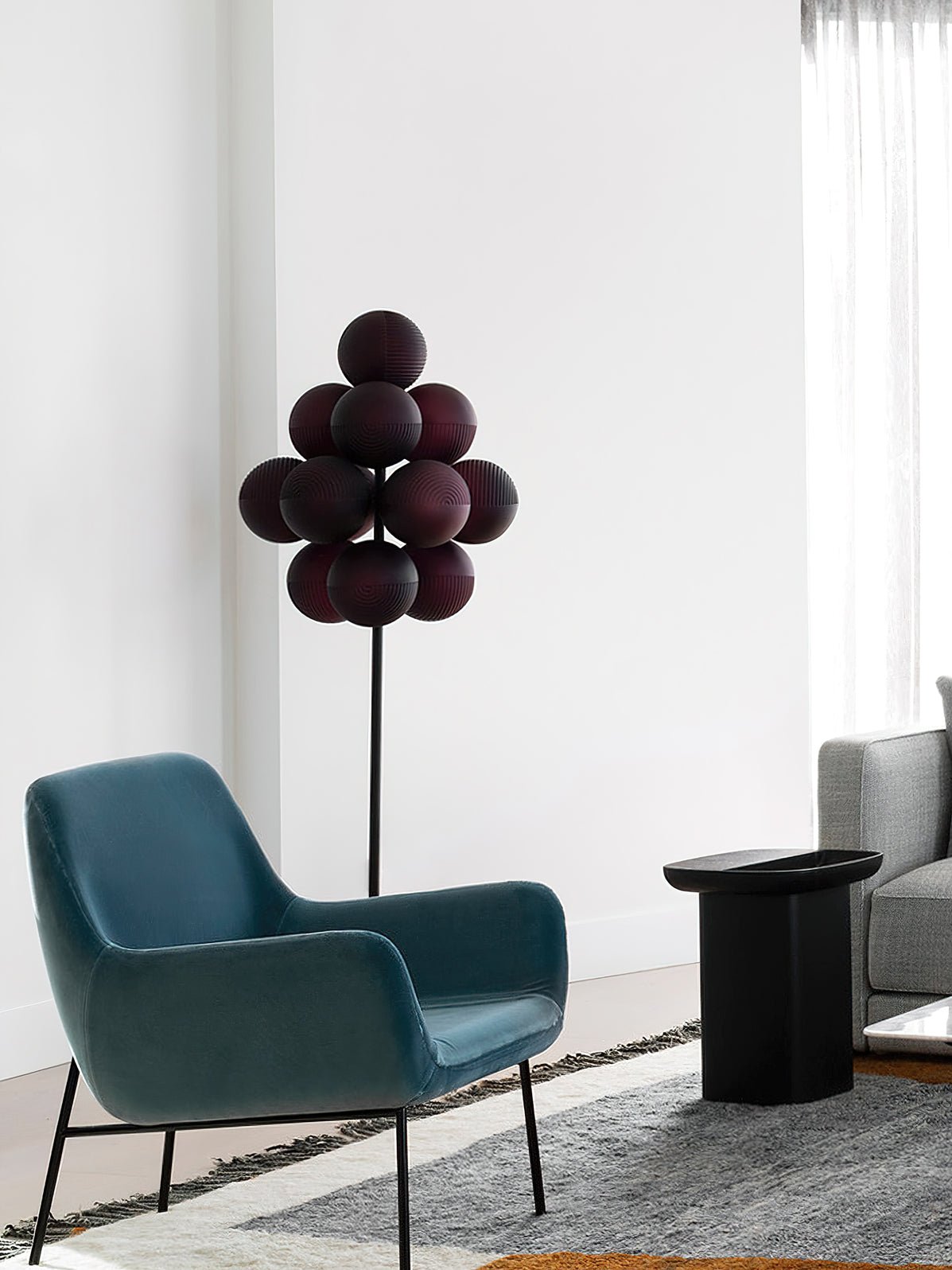 Nyrain Glass Artistic Floor Lamp-Neutral Decor
