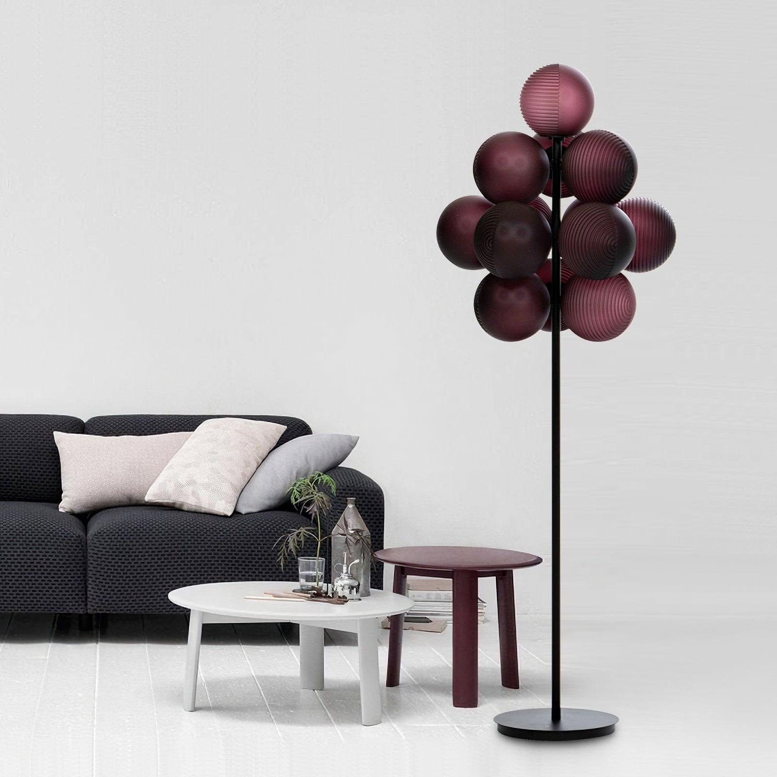 Nyrain Glass Artistic Floor Lamp-Neutral Decor