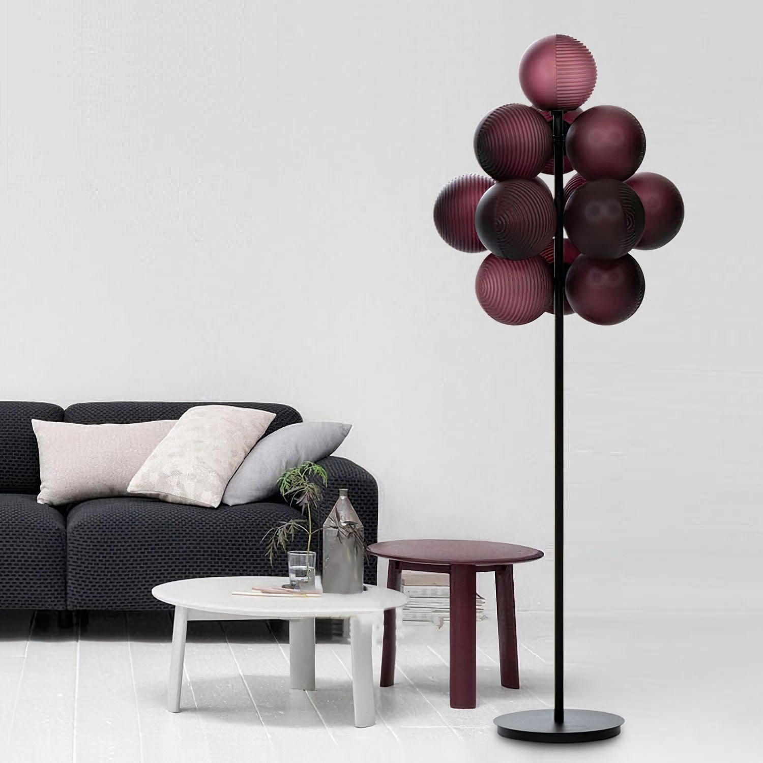 Nyrain Glass Artistic Floor Lamp-Neutral Decor