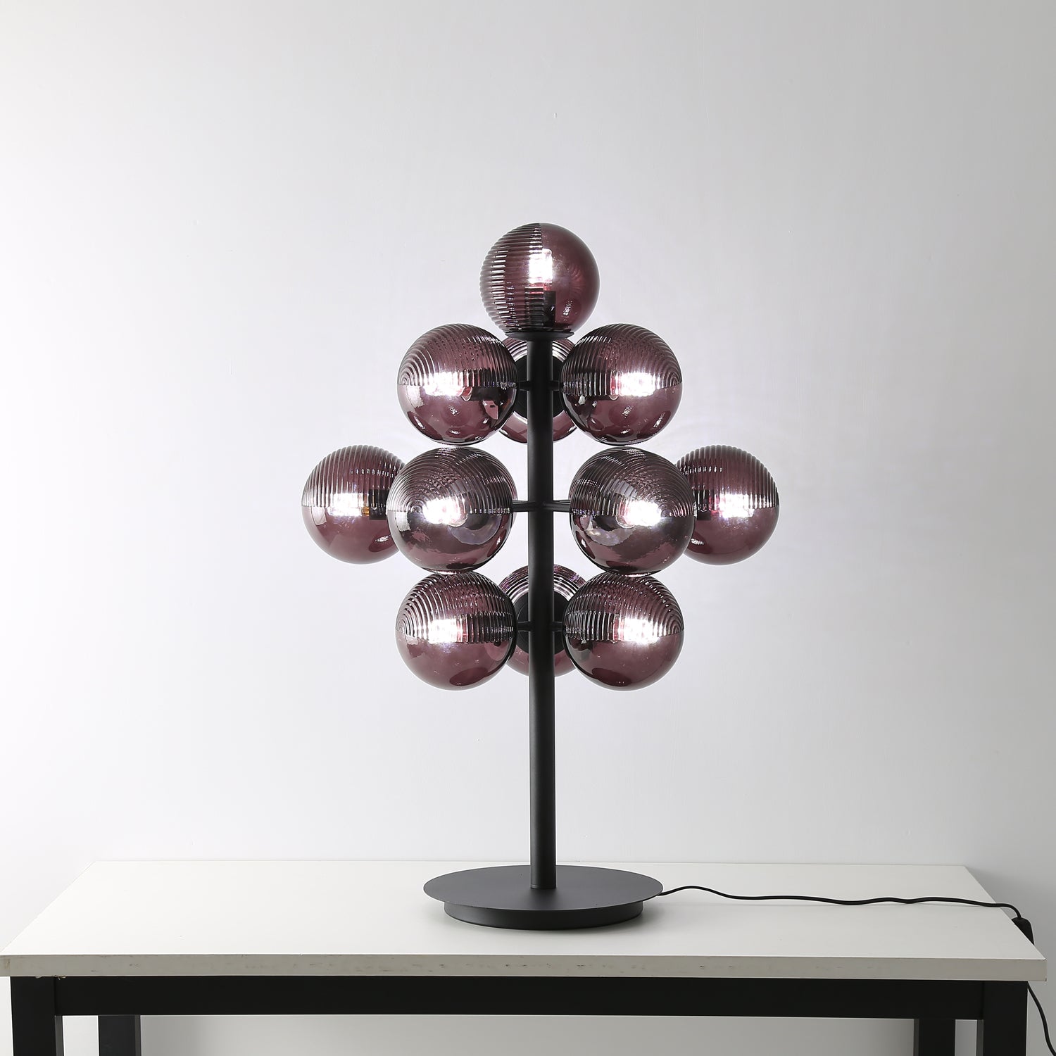 Wesley Modern Glass Table Lamp-Neutral Decor