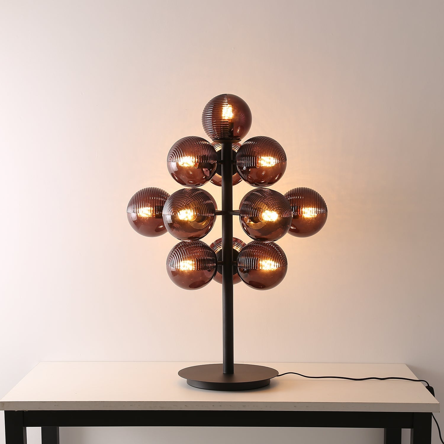 Wesley Modern Glass Table Lamp-Neutral Decor