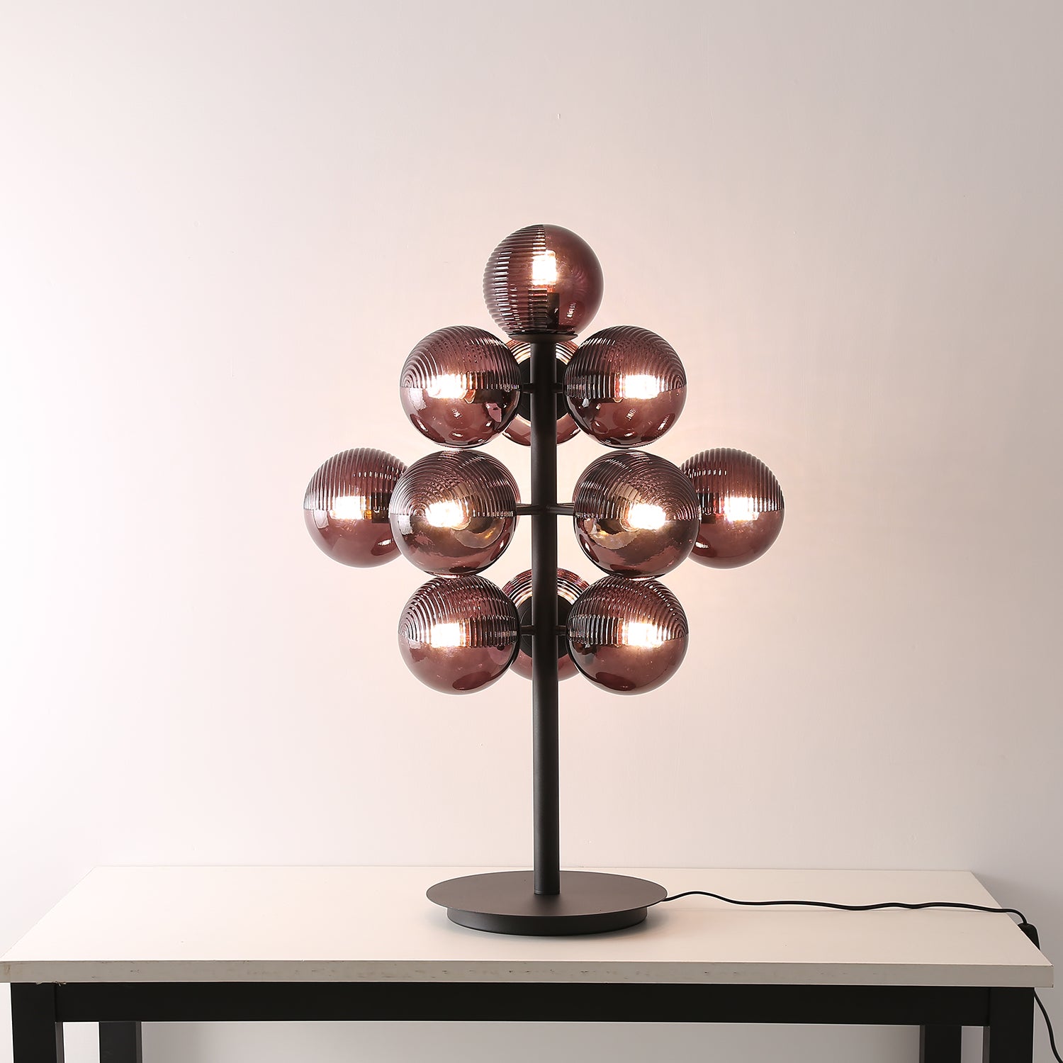 Wesley Modern Glass Table Lamp-Neutral Decor