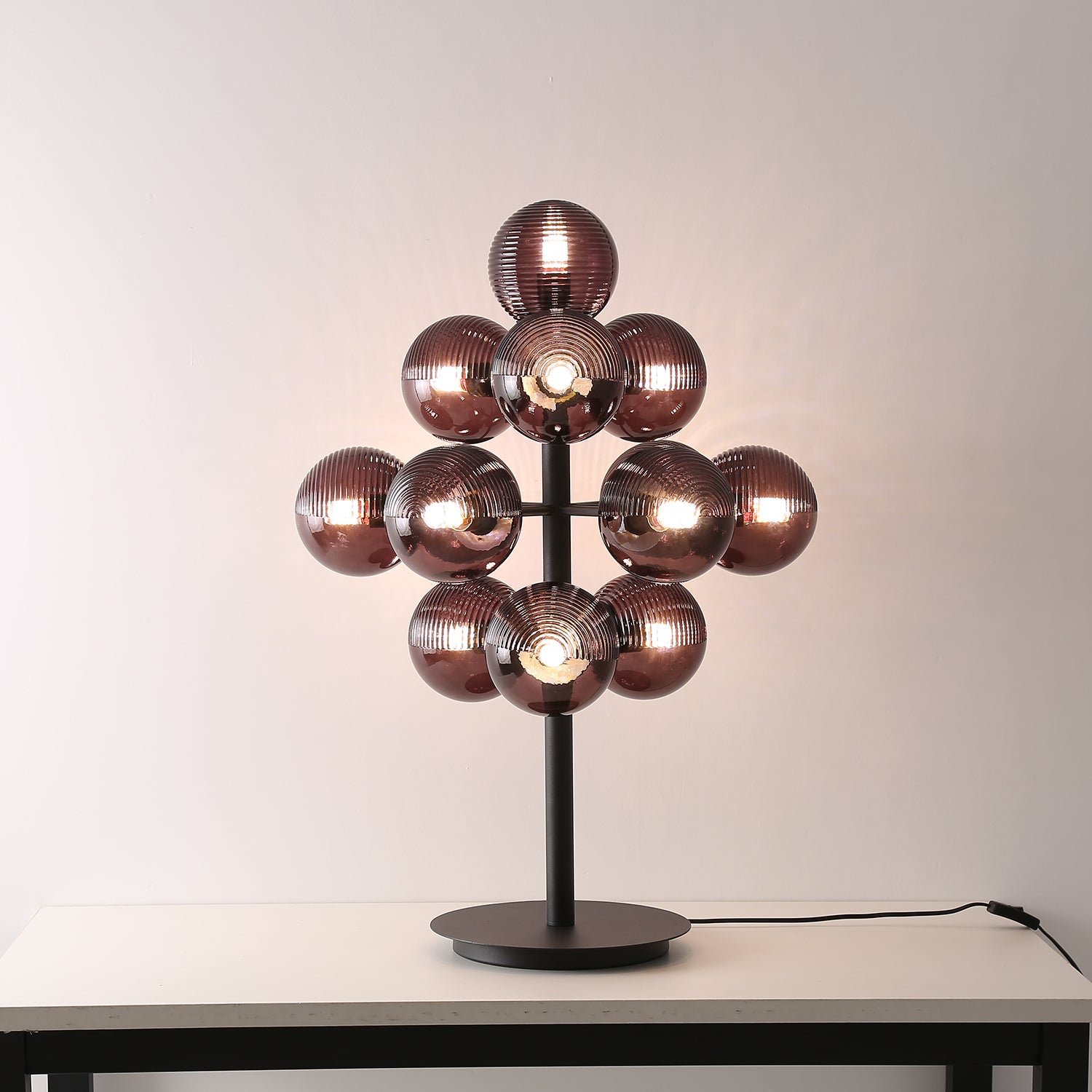 Wesley Modern Glass Table Lamp-Neutral Decor