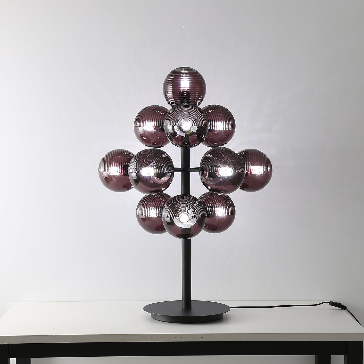 Wesley Modern Glass Table Lamp-Neutral Decor