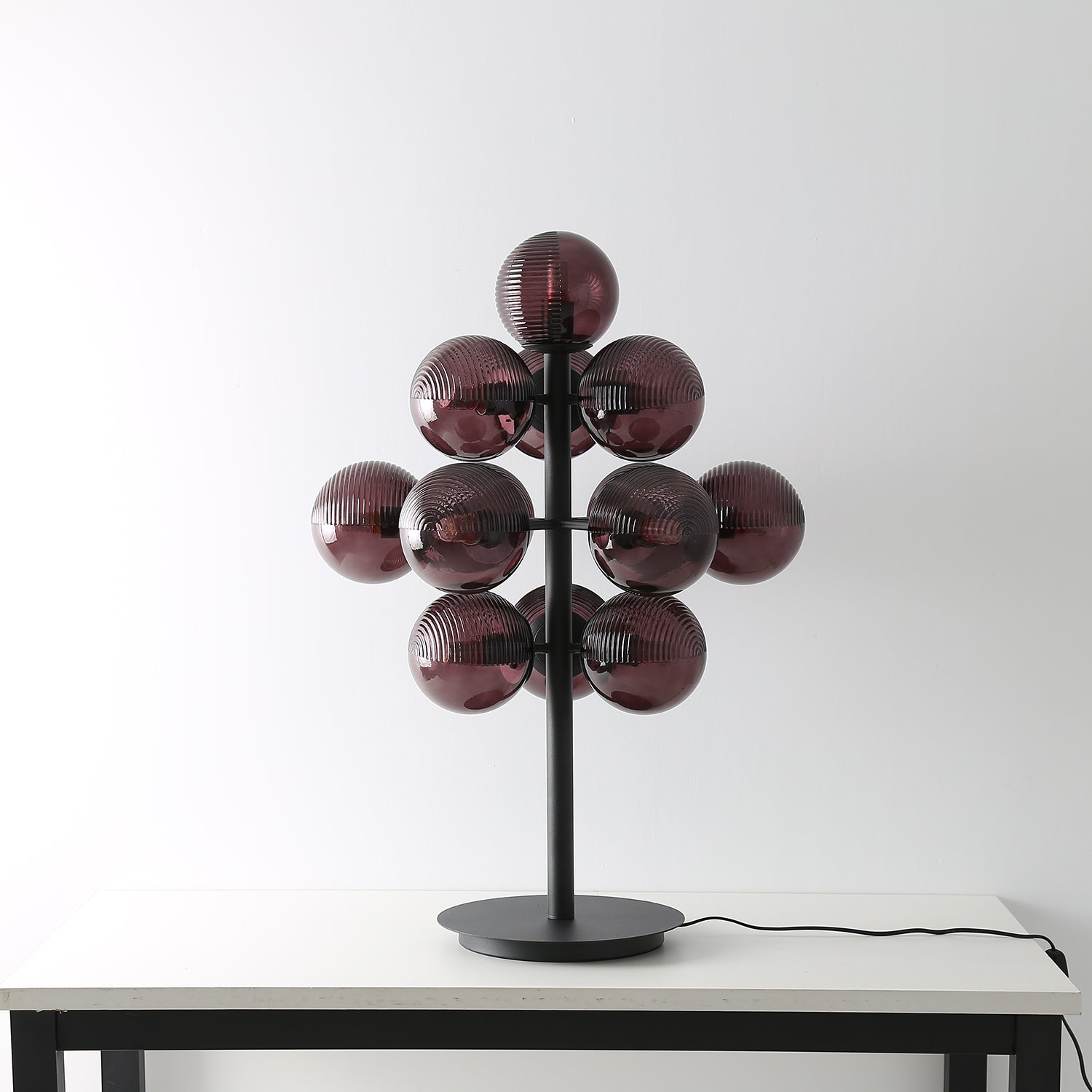 Wesley Modern Glass Table Lamp-Neutral Decor