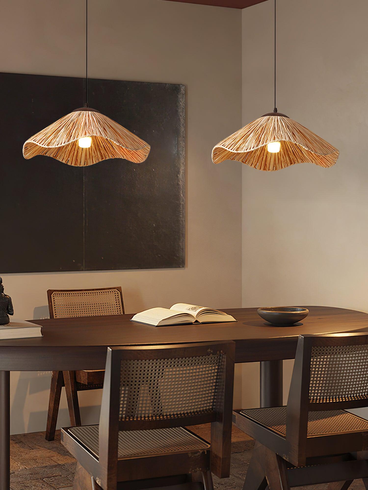 Falinor Straw Bohemian Pendant Lamp-Neutral Decor