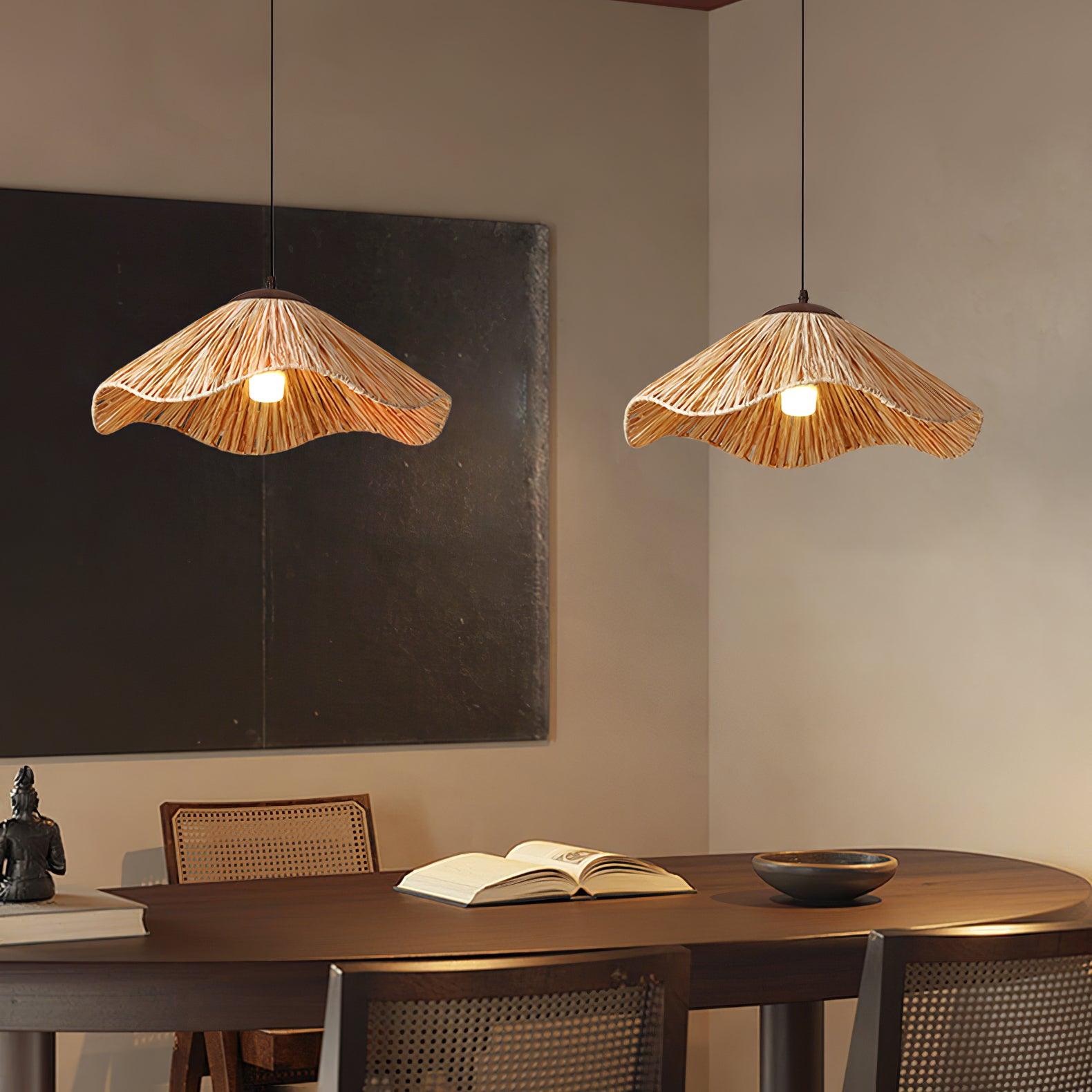 Falinor Straw Bohemian Pendant Lamp-Neutral Decor