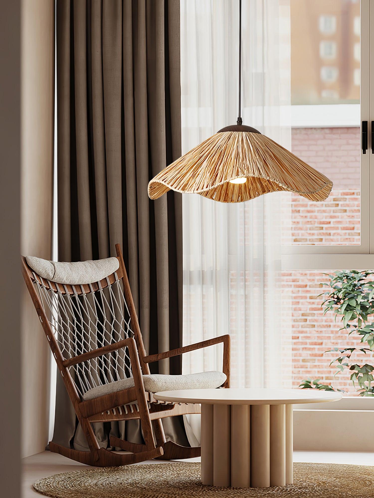 Falinor Straw Bohemian Pendant Lamp-Neutral Decor