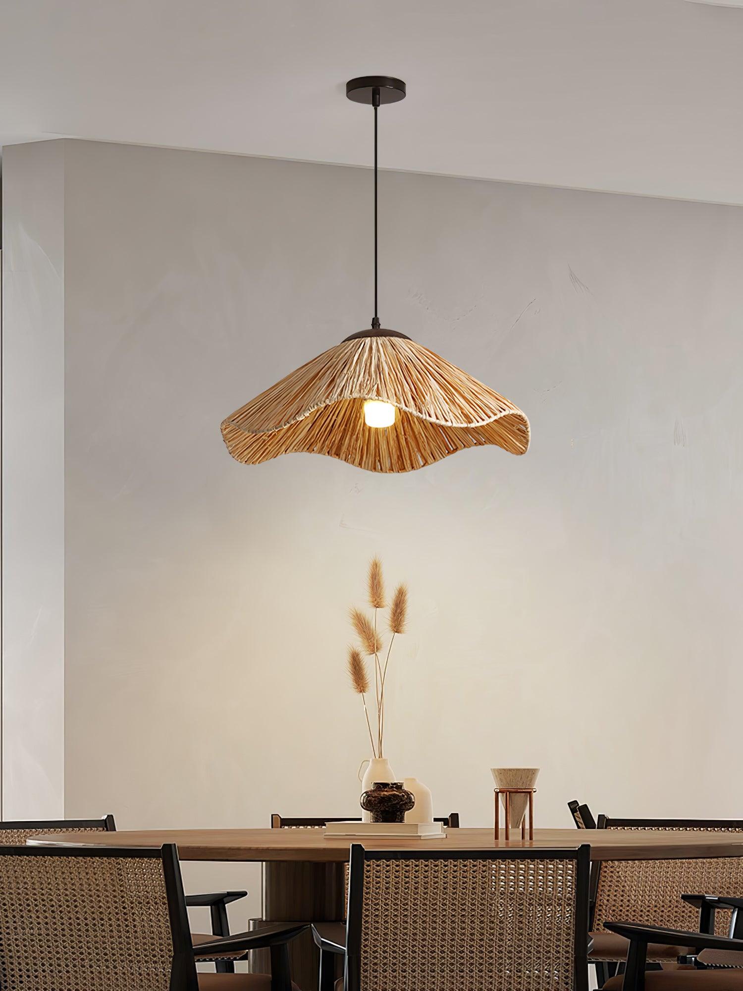 Falinor Straw Bohemian Pendant Lamp-Neutral Decor