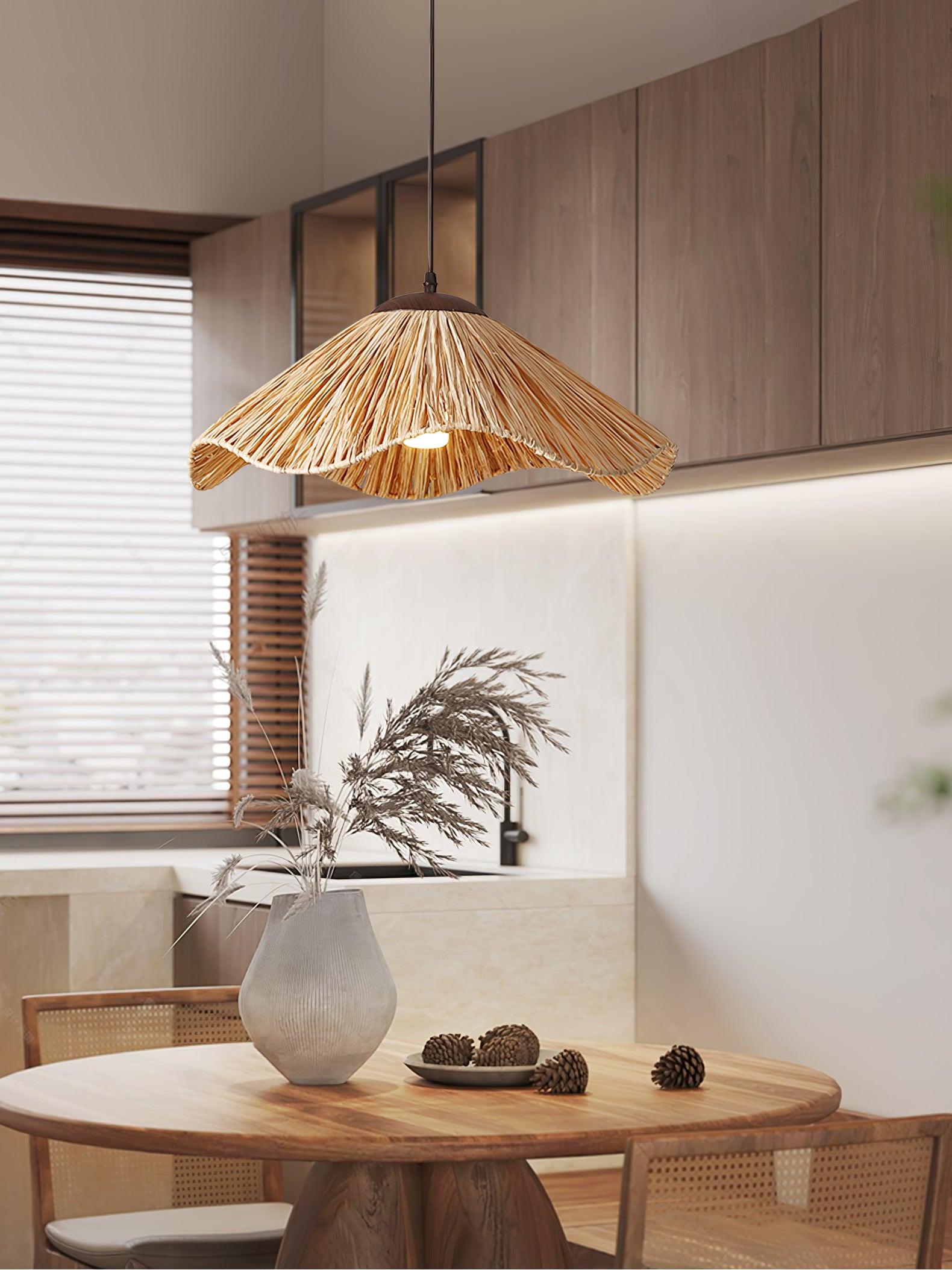 Falinor Straw Bohemian Pendant Lamp-Neutral Decor