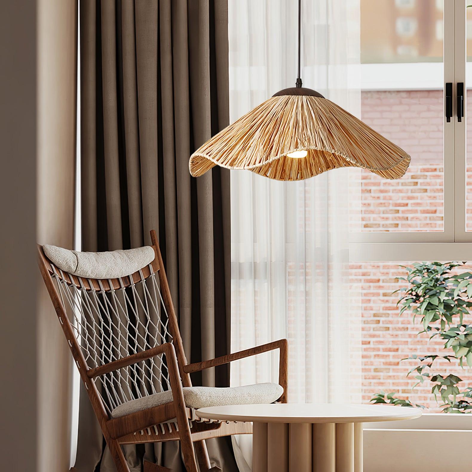 Falinor Straw Bohemian Pendant Lamp-Neutral Decor