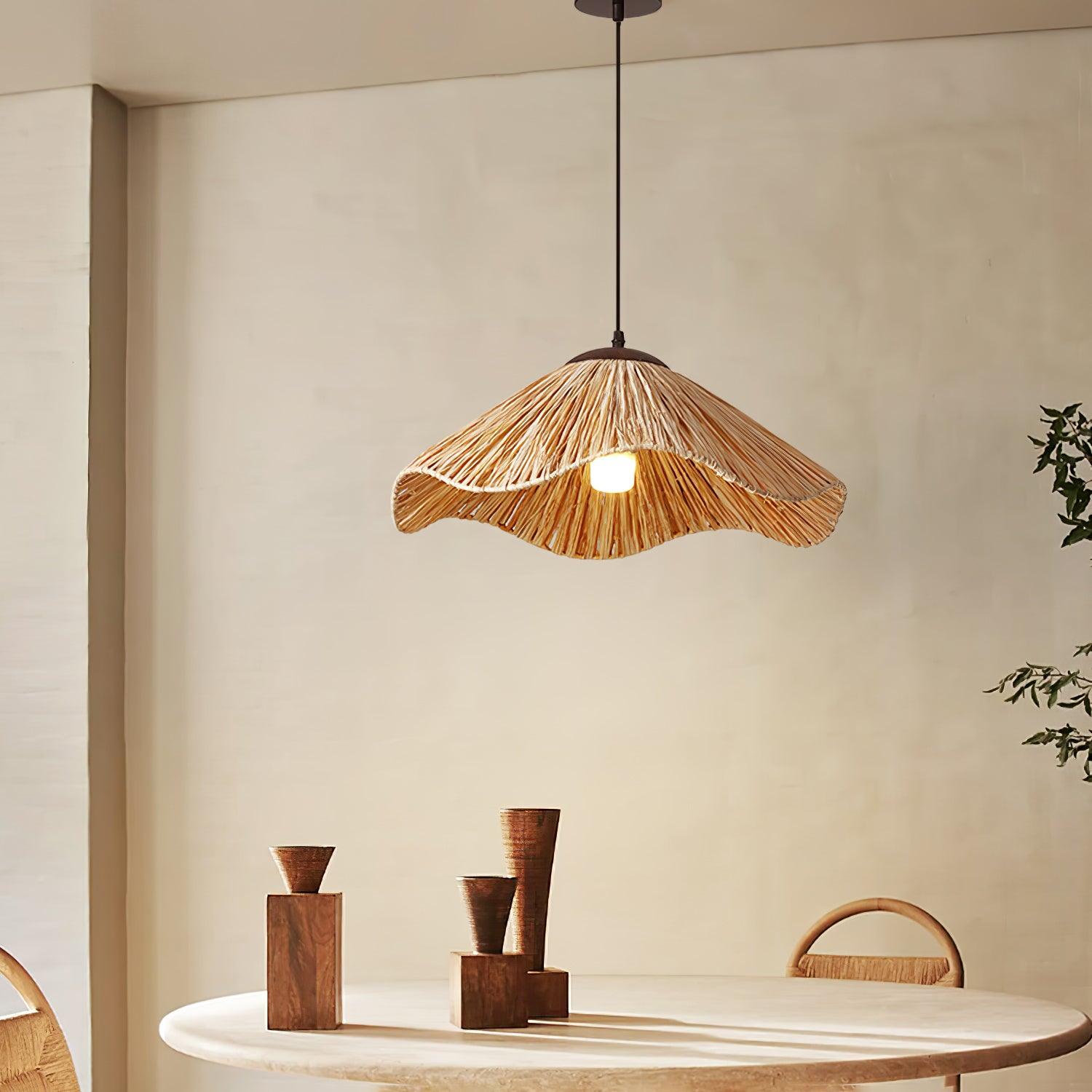 Falinor Straw Bohemian Pendant Lamp-Neutral Decor