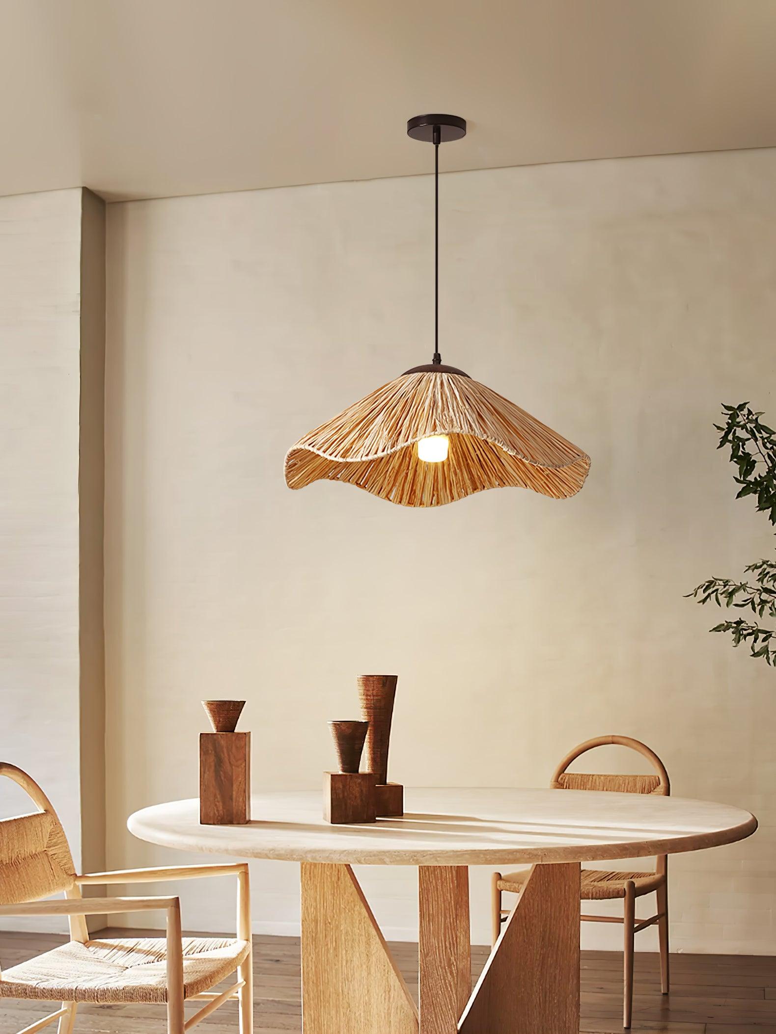 Falinor Straw Bohemian Pendant Lamp-Neutral Decor