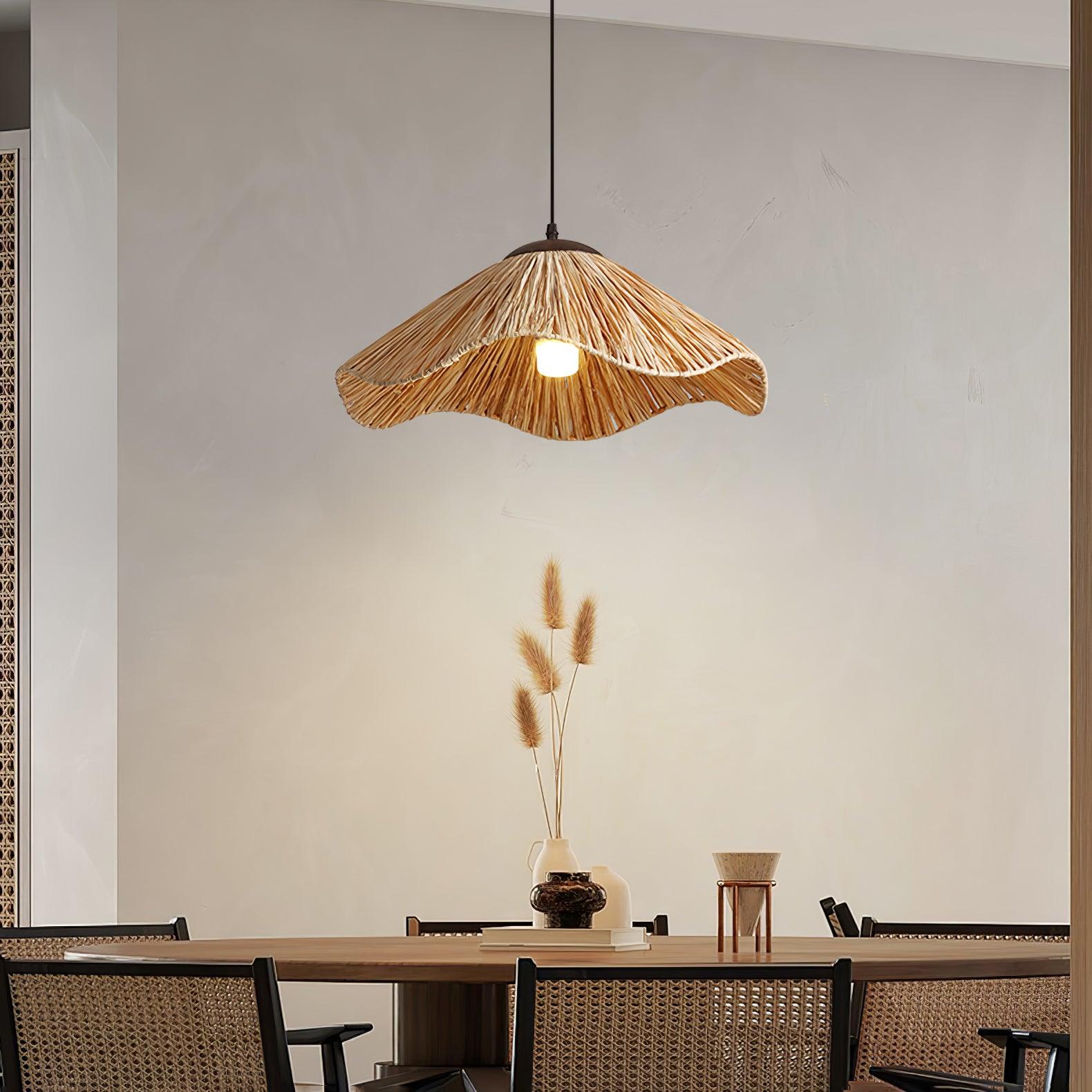 Falinor Straw Bohemian Pendant Lamp-Neutral Decor