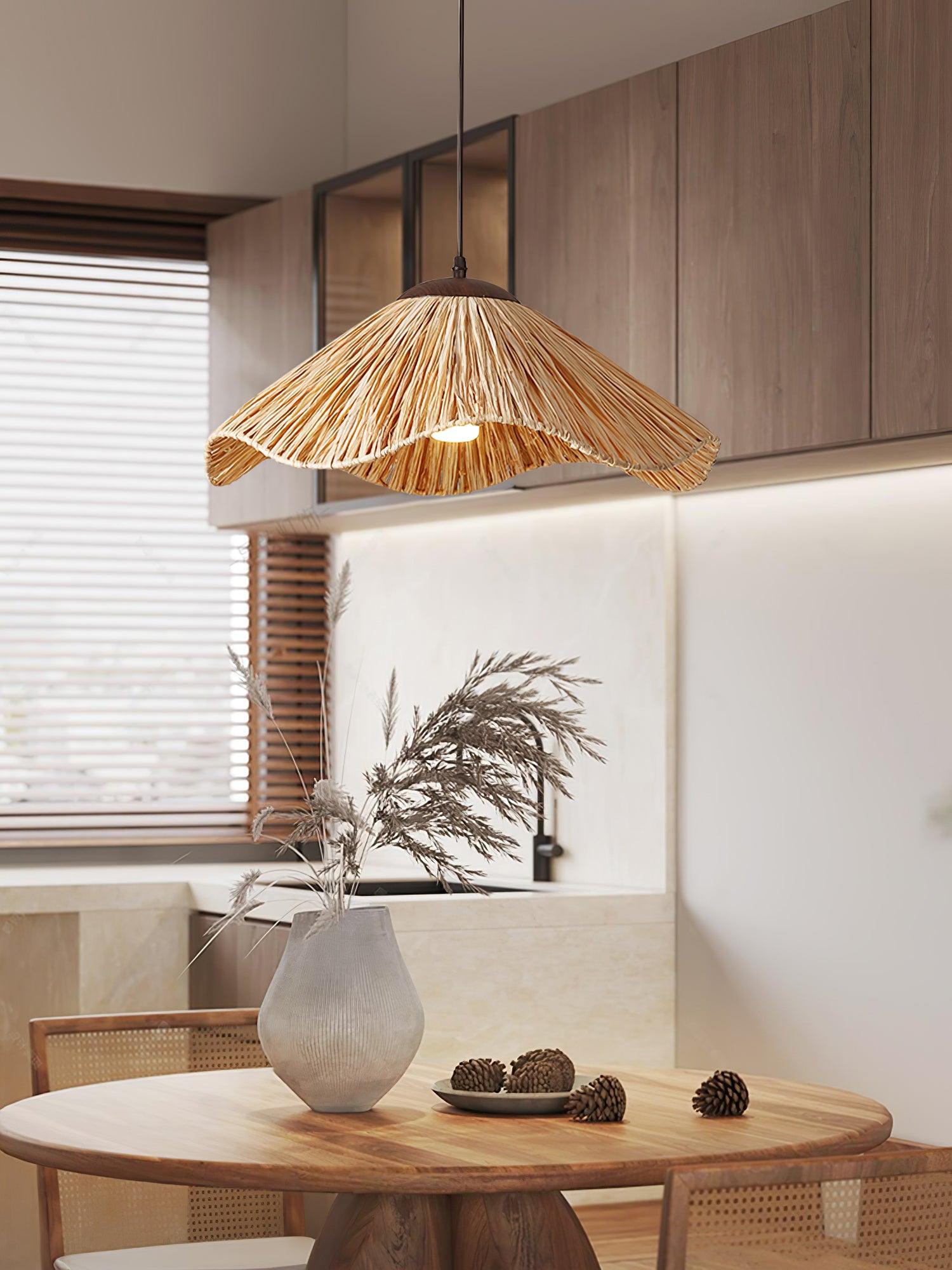 Falinor Straw Bohemian Pendant Lamp-Neutral Decor
