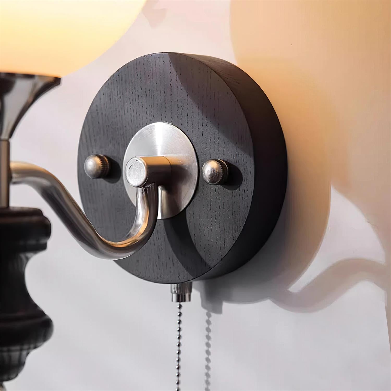 Duvin Frosted Glass Vintage Wall Lamp