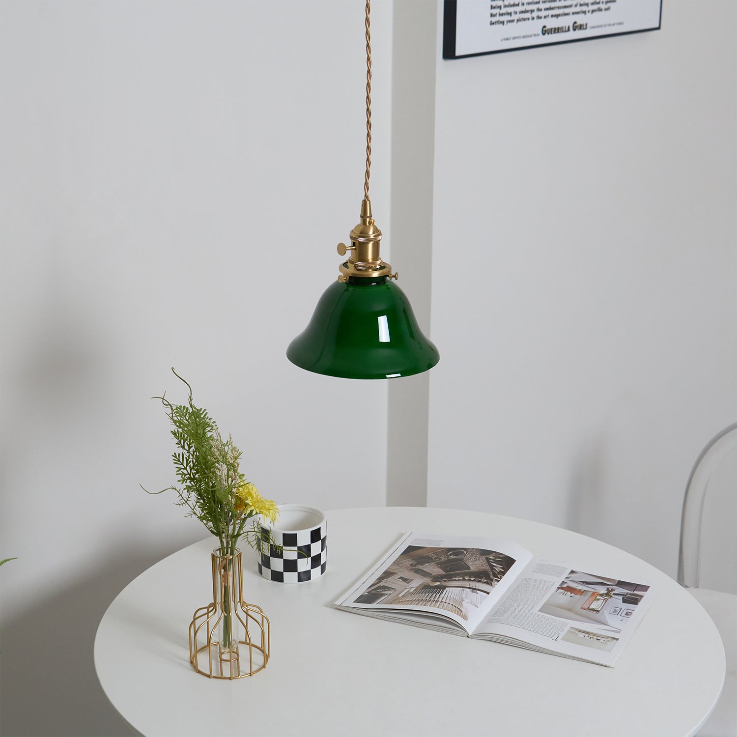 Jovanth Brass Retro Pendant Light-Neutral Decor
