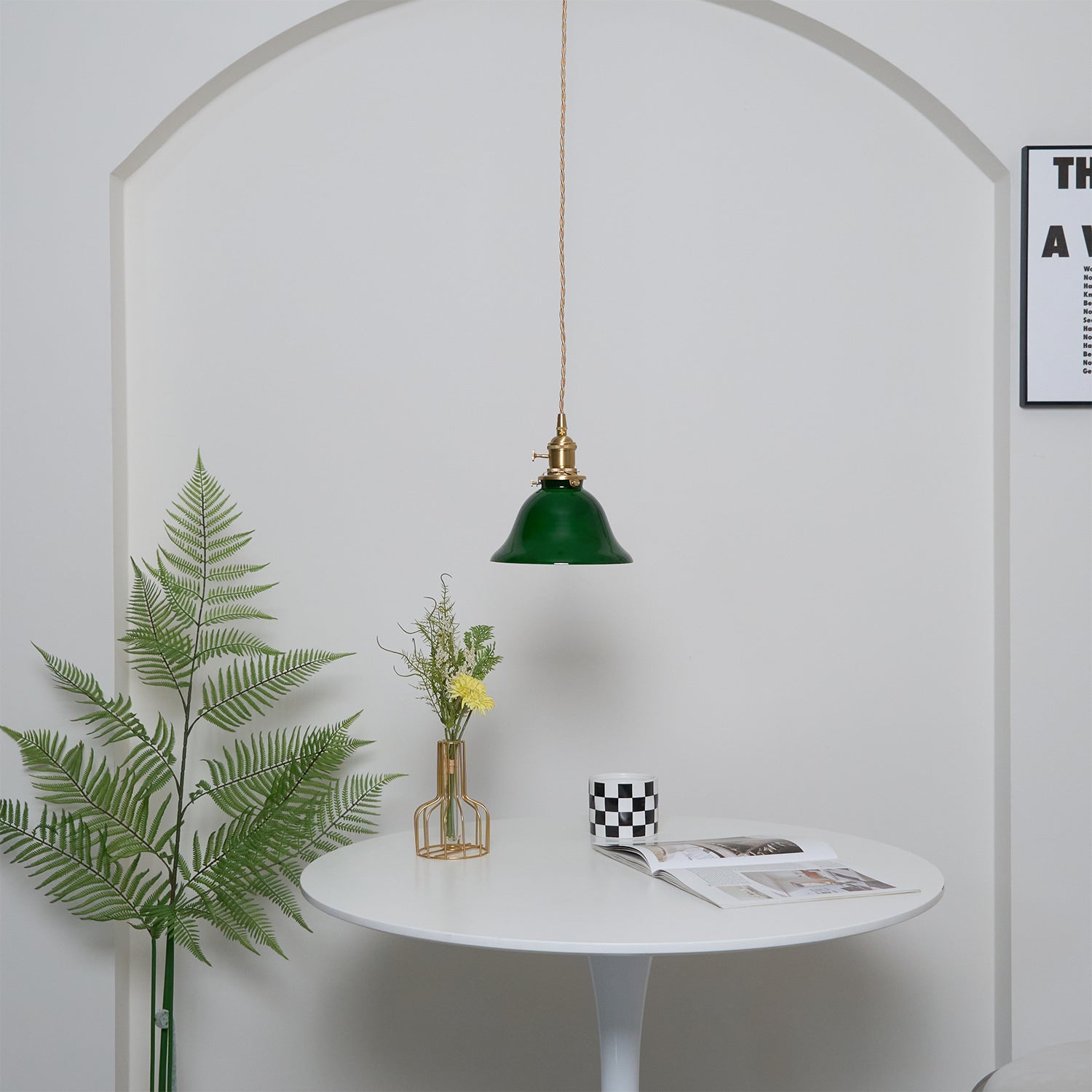 Jovanth Brass Retro Pendant Light-Neutral Decor