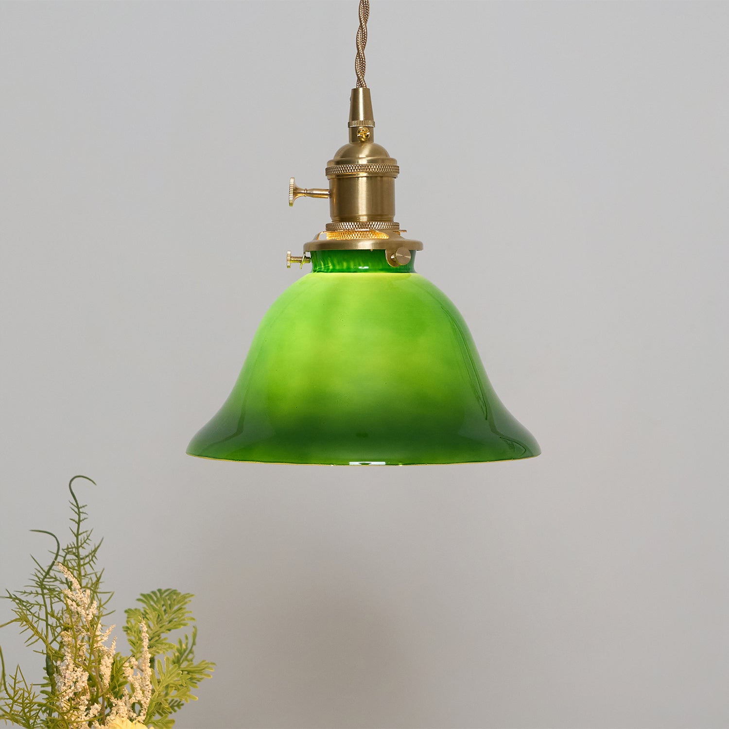 Jovanth Brass Retro Pendant Light-Neutral Decor