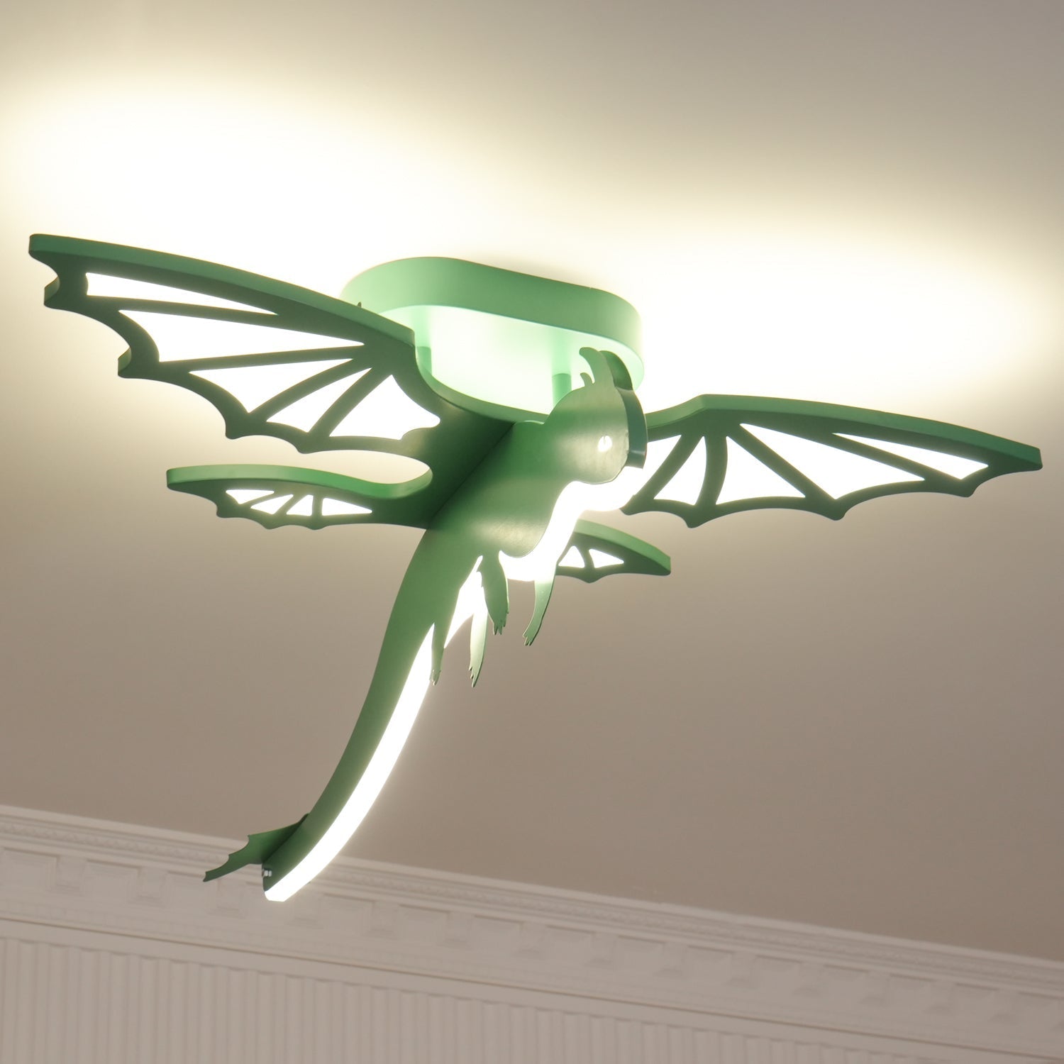 Lustra Ceiling Light Green Dinosaur LED-Neutral Decor