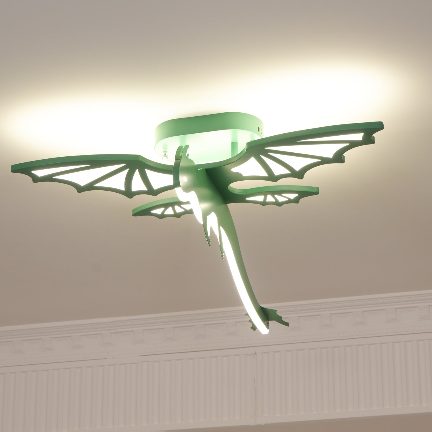Lustra Ceiling Light Green Dinosaur LED-Neutral Decor