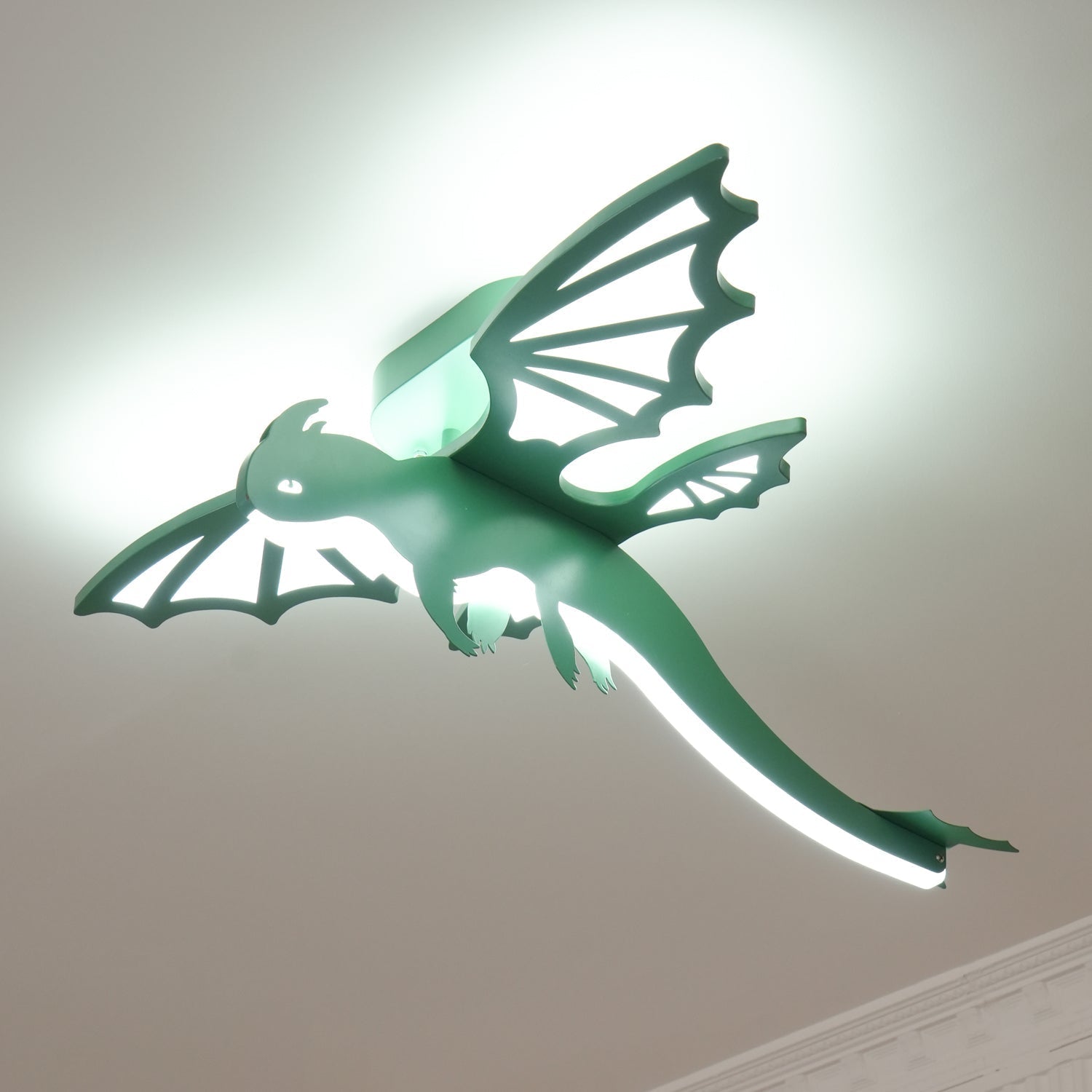 Lustra Ceiling Light Green Dinosaur LED-Neutral Decor