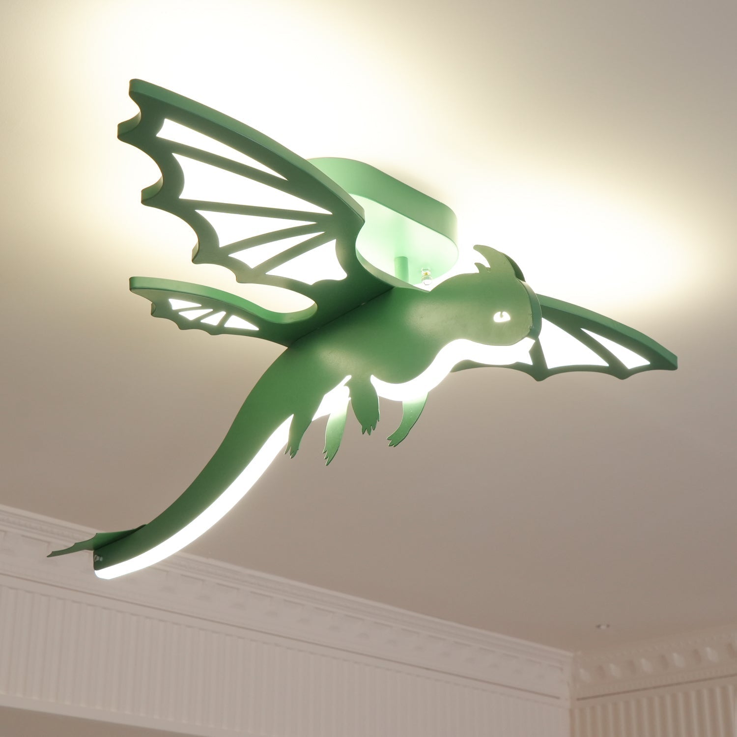 Lustra Ceiling Light Green Dinosaur LED-Neutral Decor