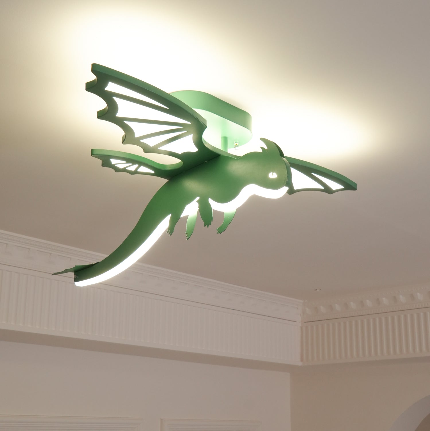 Lustra Ceiling Light Green Dinosaur LED-Neutral Decor