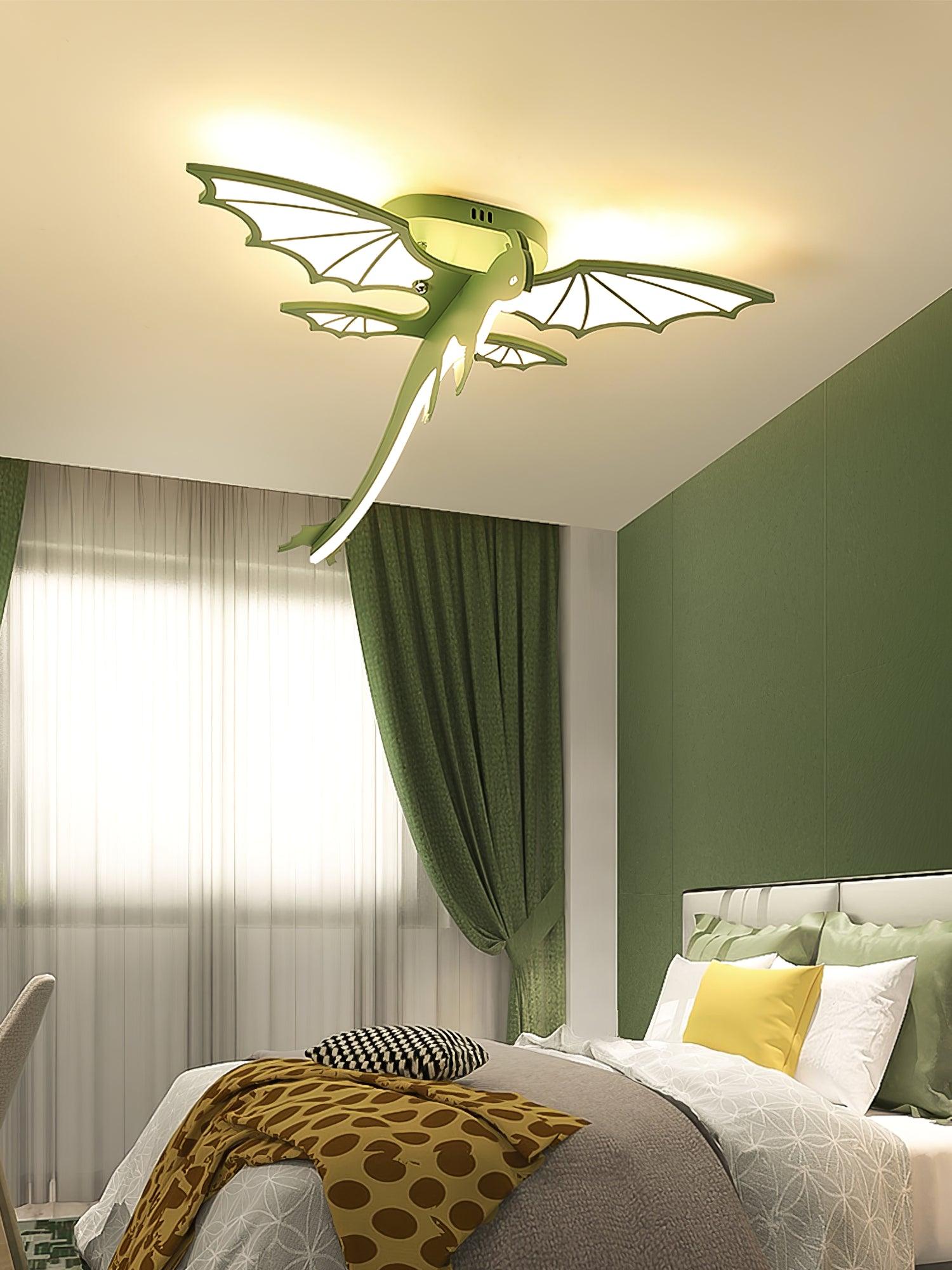 Lustra Ceiling Light Green Dinosaur LED-Neutral Decor