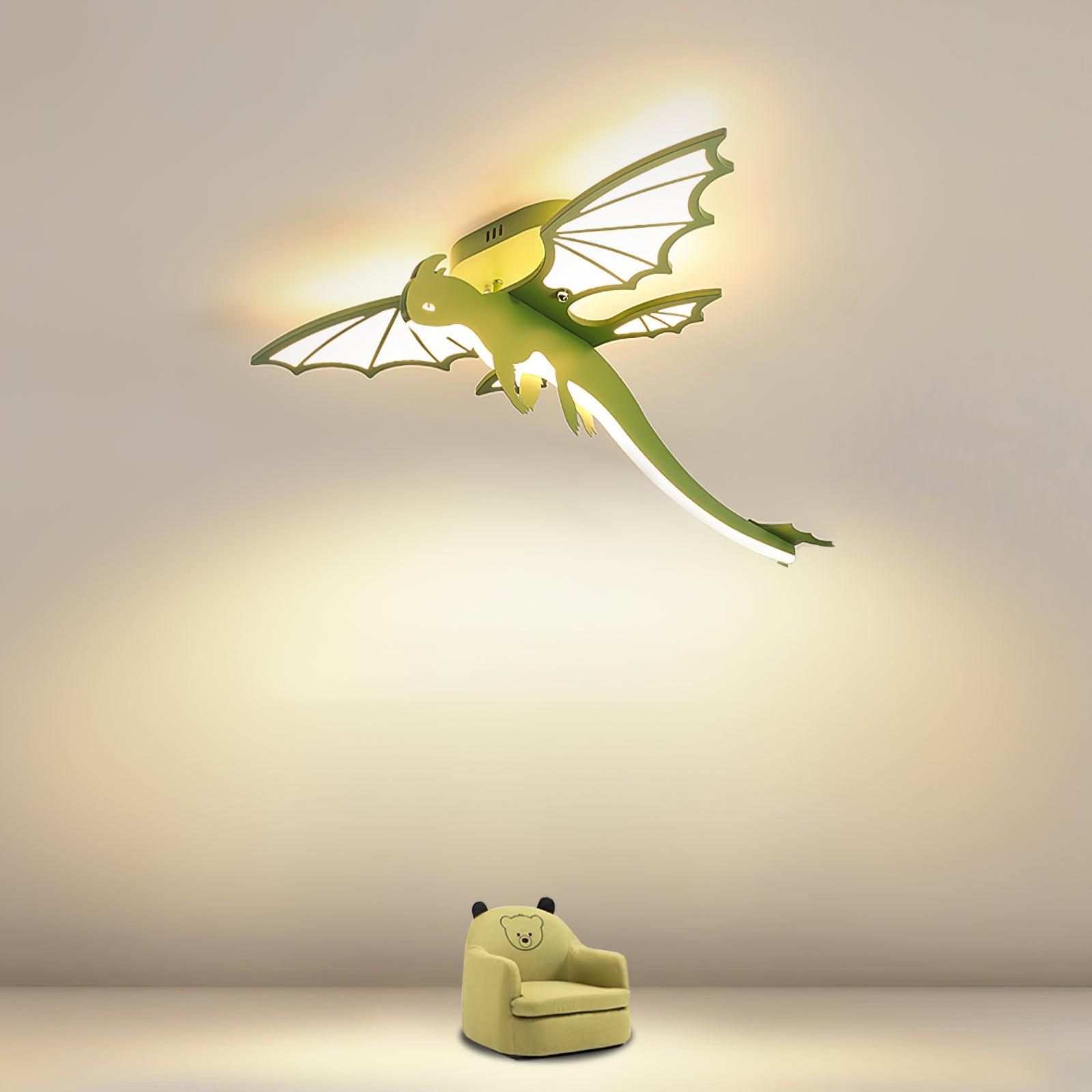 Lustra Ceiling Light Green Dinosaur LED-Neutral Decor