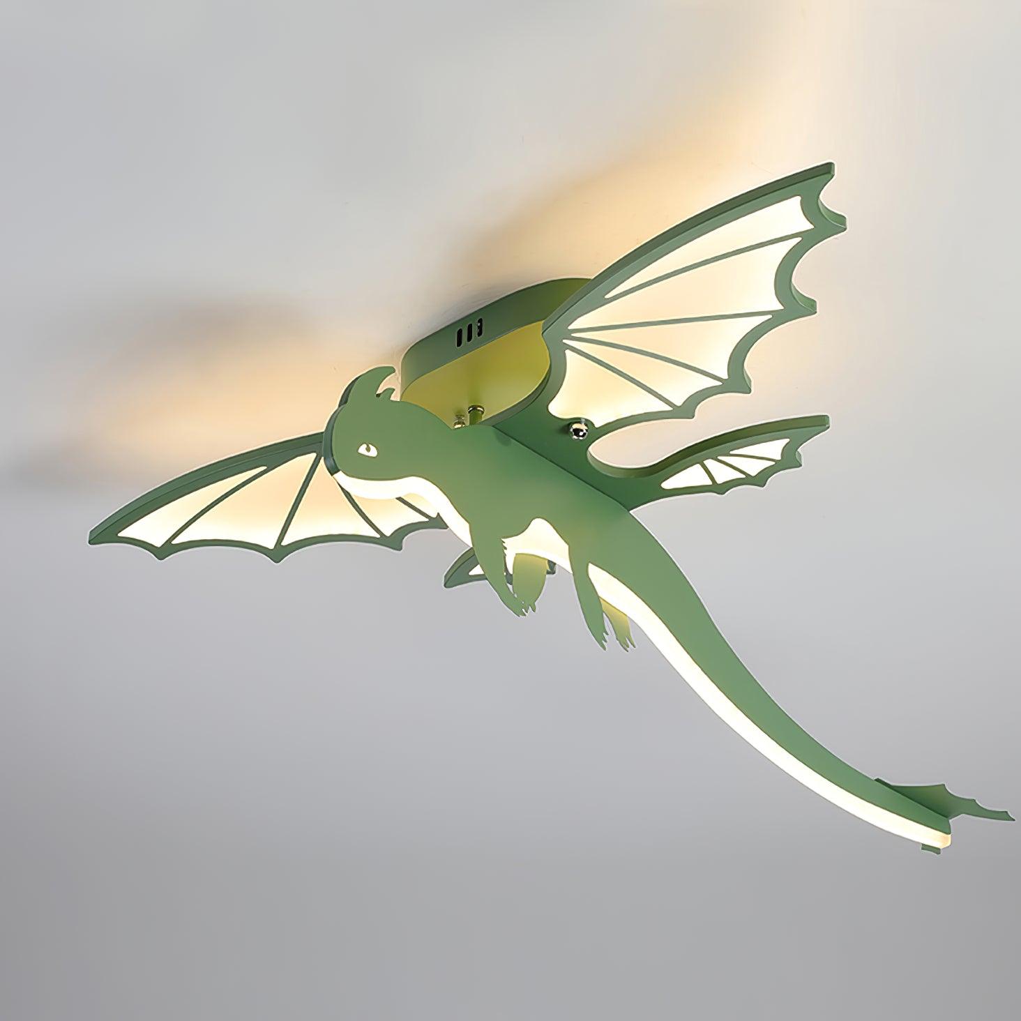 Lustra Ceiling Light Green Dinosaur LED-Neutral Decor