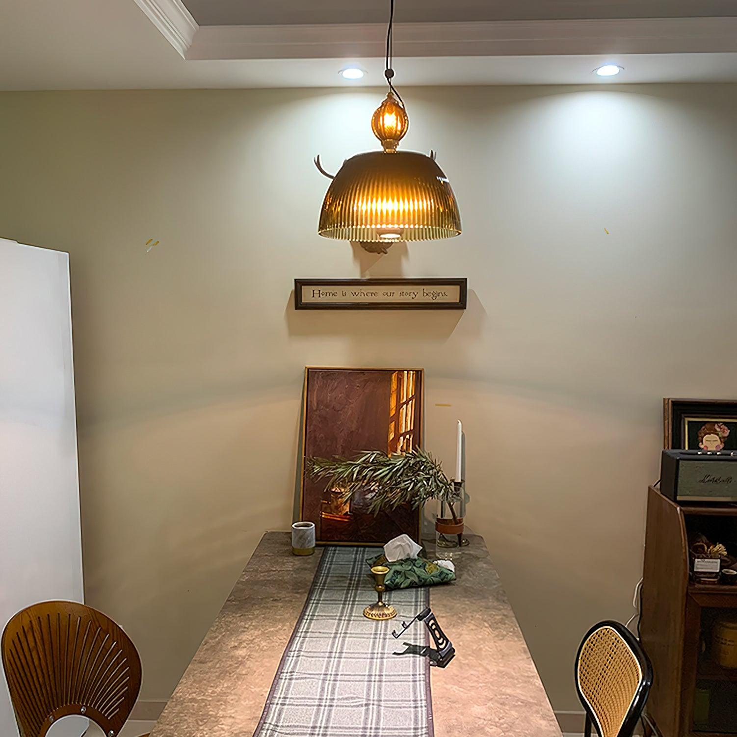 Nray Glass Retro Pendant Lamp-Neutral Decor