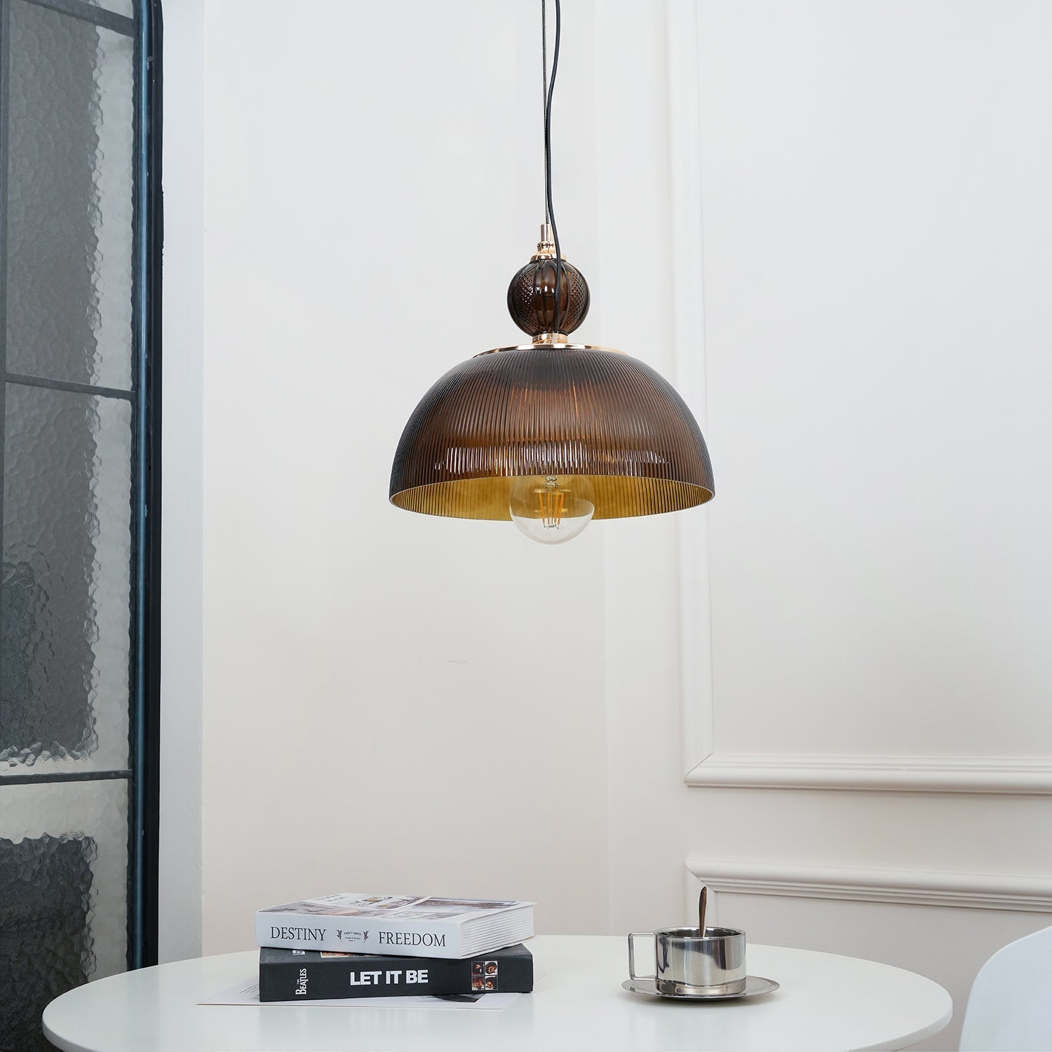 Nray Glass Retro Pendant Lamp-Neutral Decor