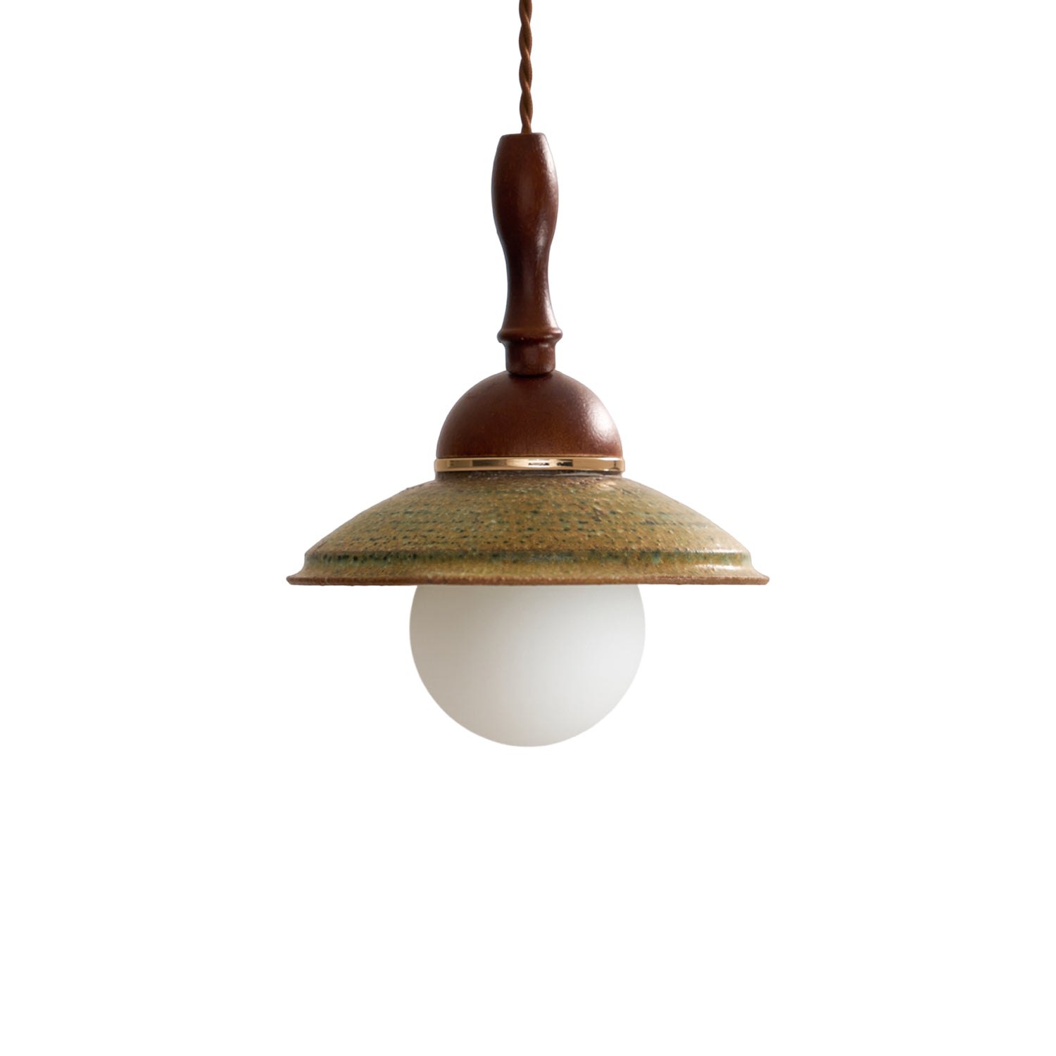 Macell Nordic Art Wood Ceramics Pendant Lamp-Neutral Decor