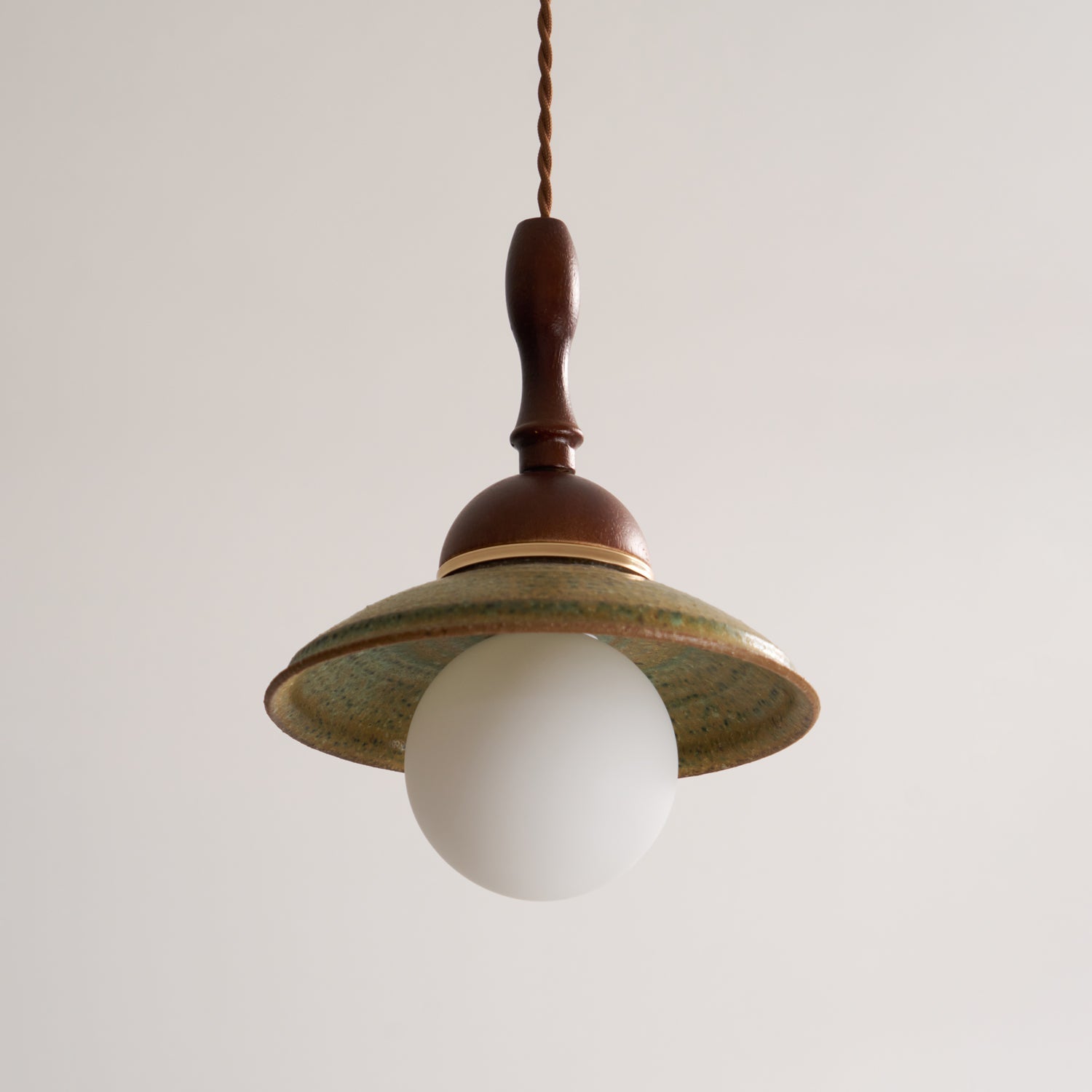 Macell Nordic Art Wood Ceramics Pendant Lamp-Neutral Decor