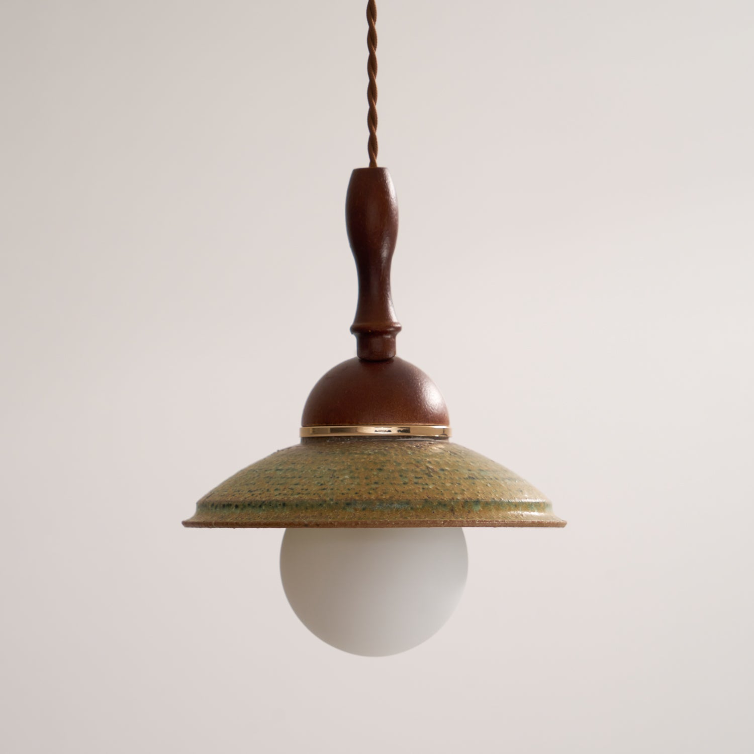 Macell Nordic Art Wood Ceramics Pendant Lamp-Neutral Decor